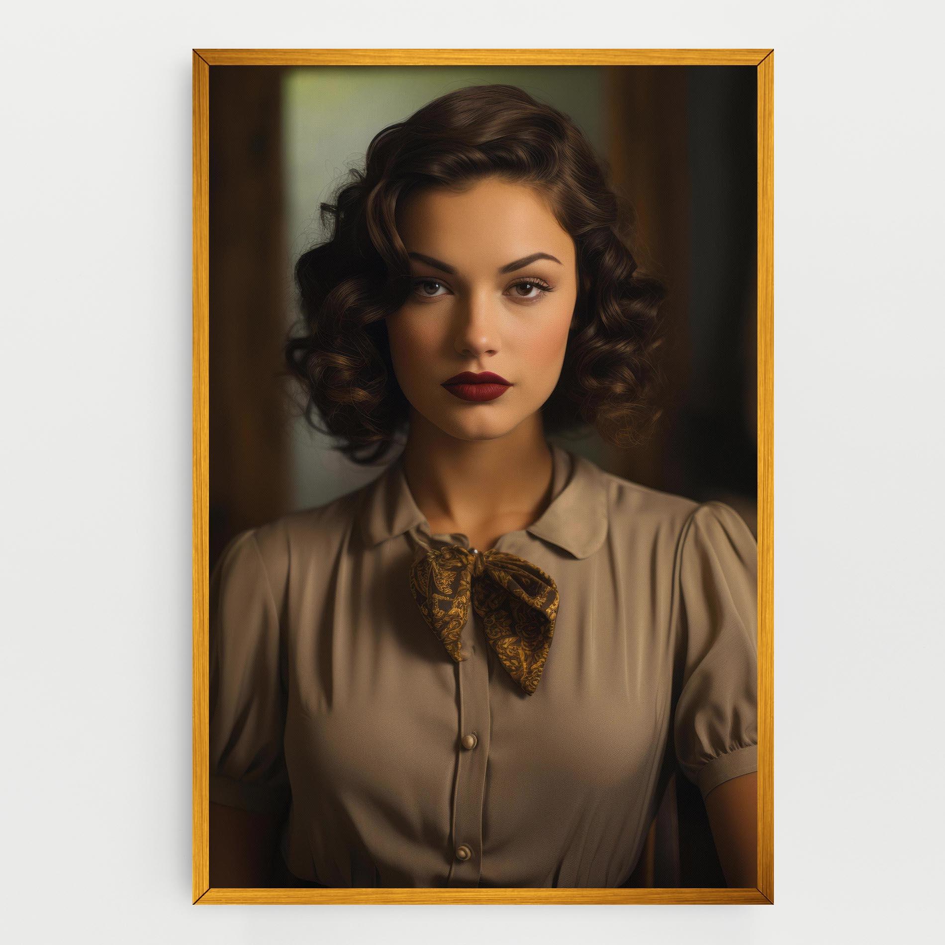 Картина на платно Beige Vintage Blouse mockup 0