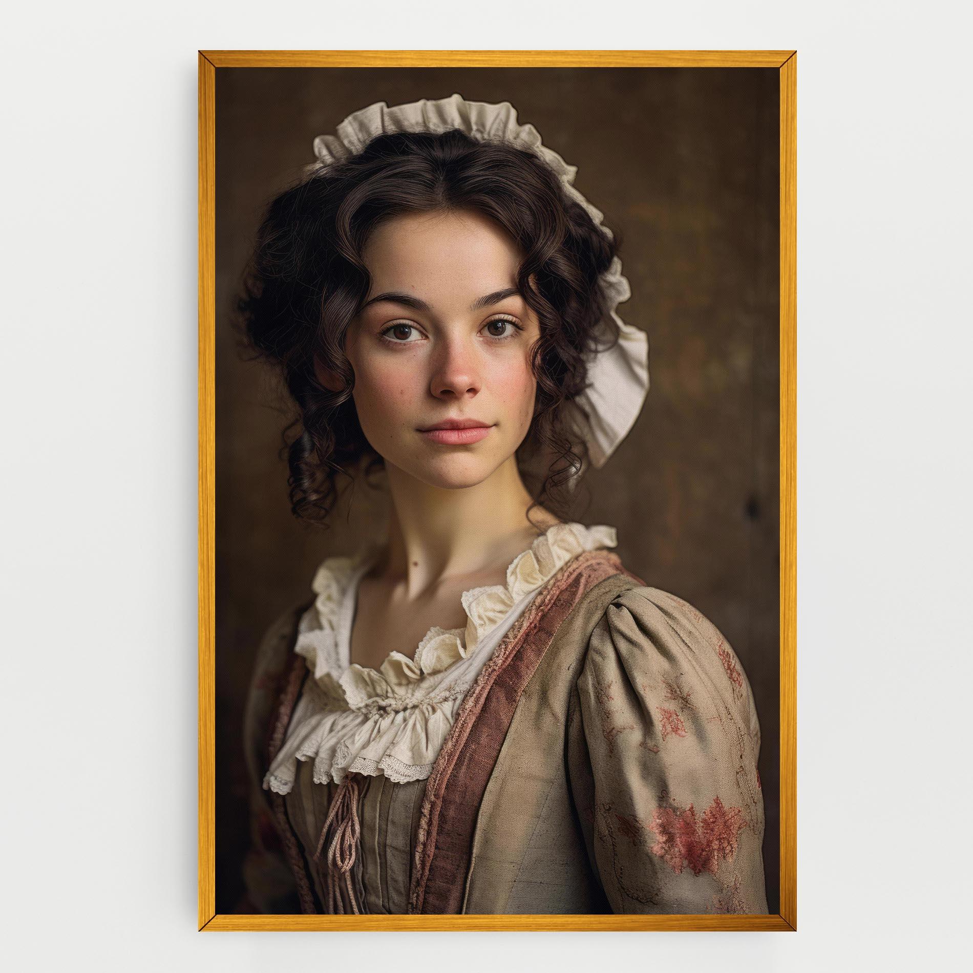 Картина на платно Light Green Dress mockup 0