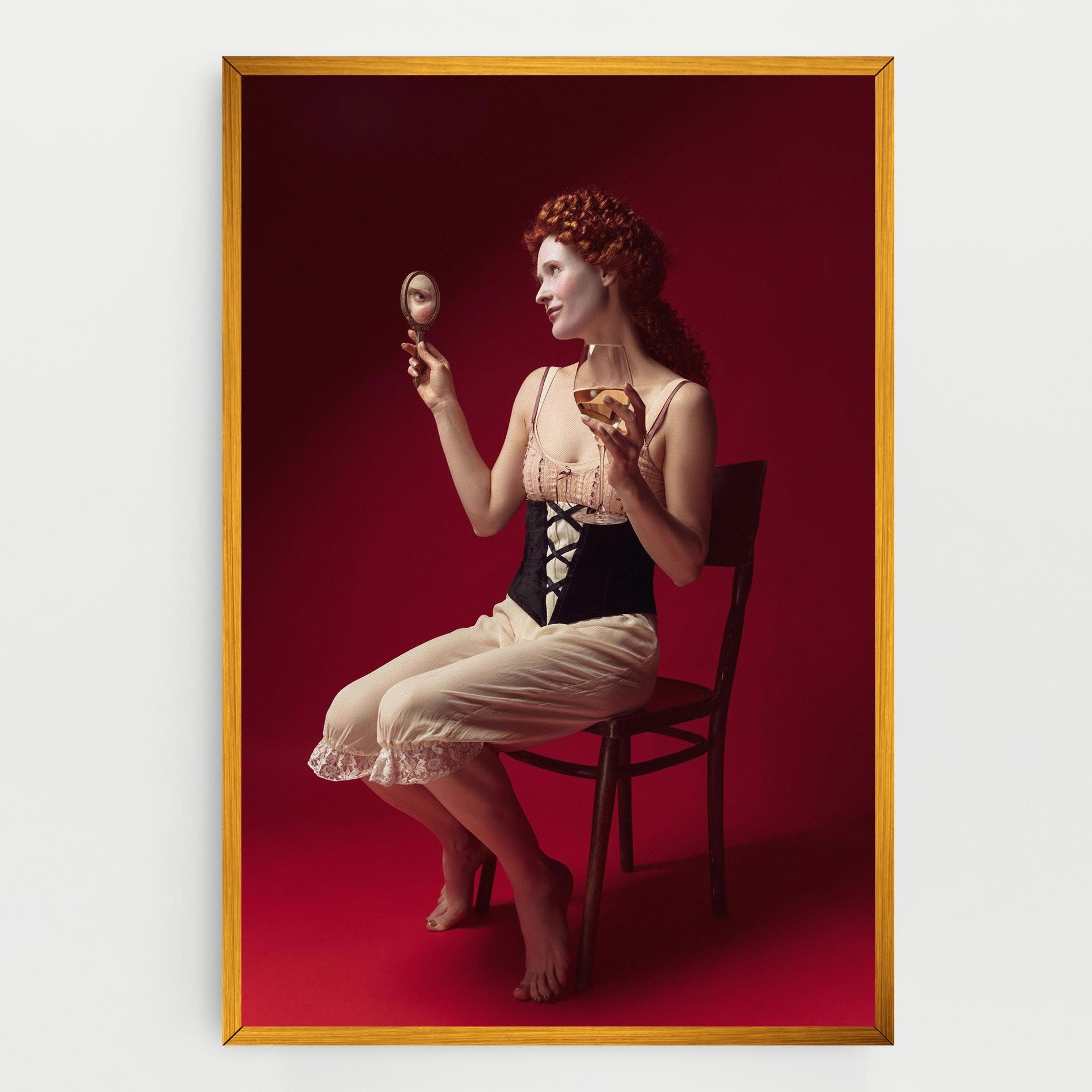 Medieval Redhead Woman mockup 0