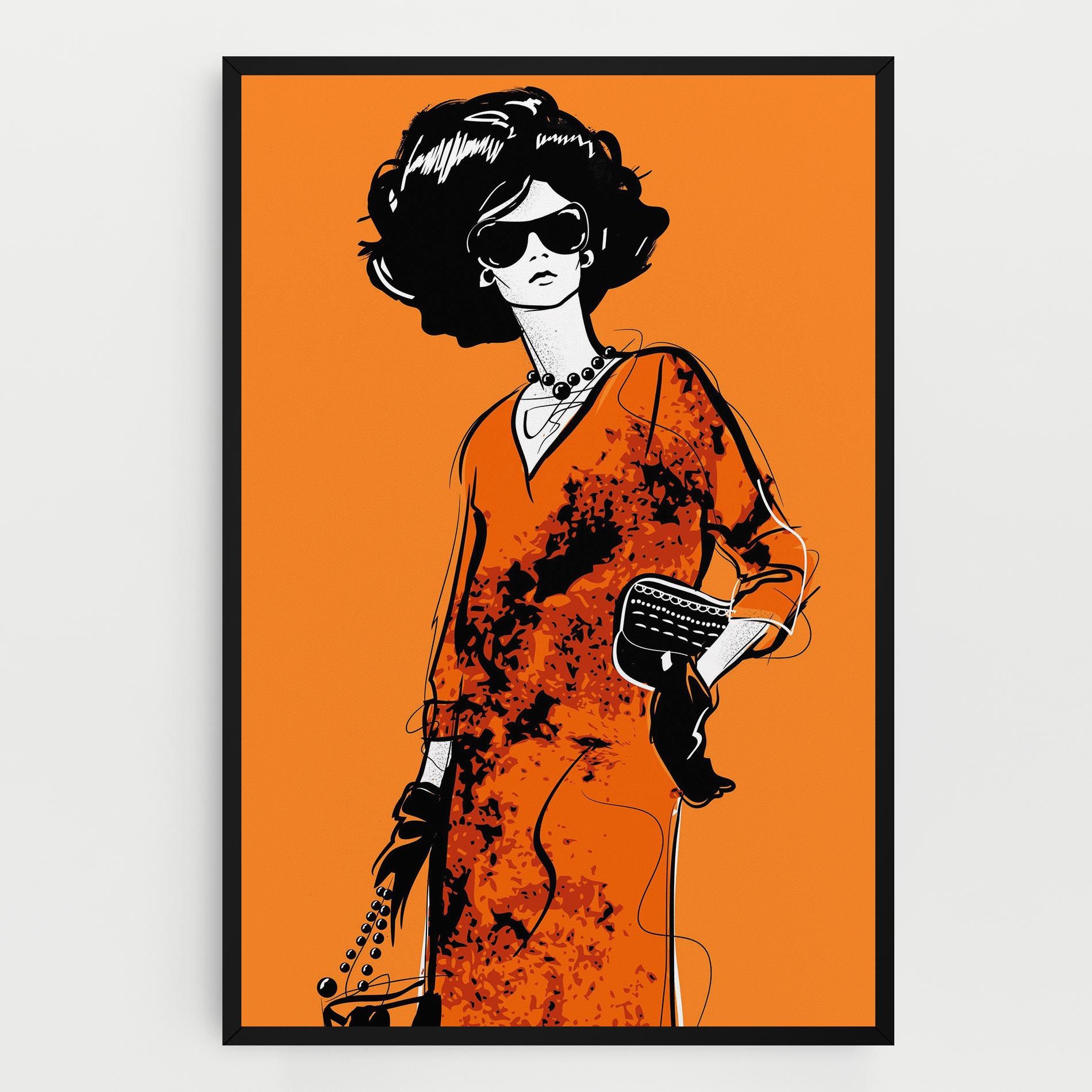 Old Orange Dress mockup 0