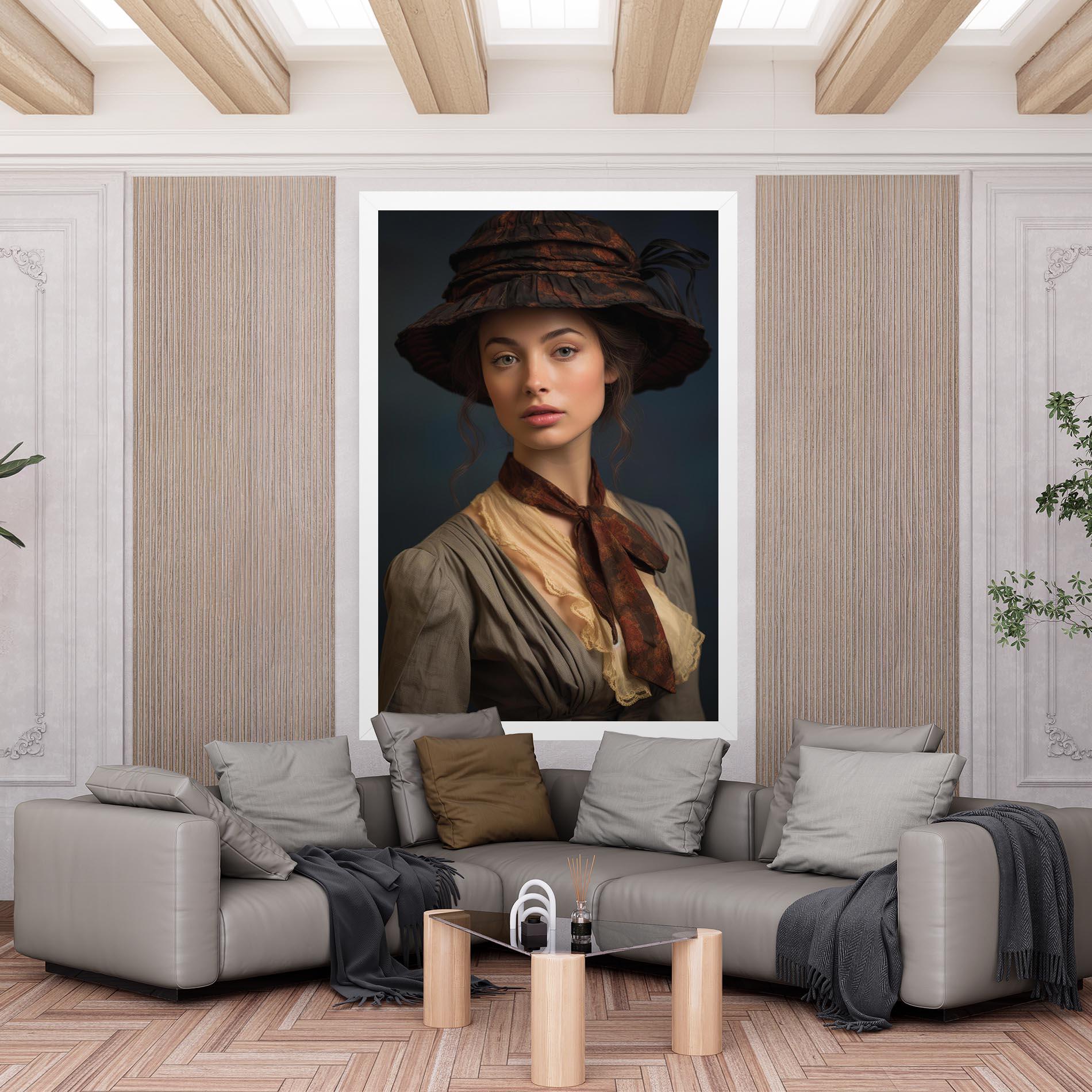 Картина на платно Brown Vintage Hat mockup 6