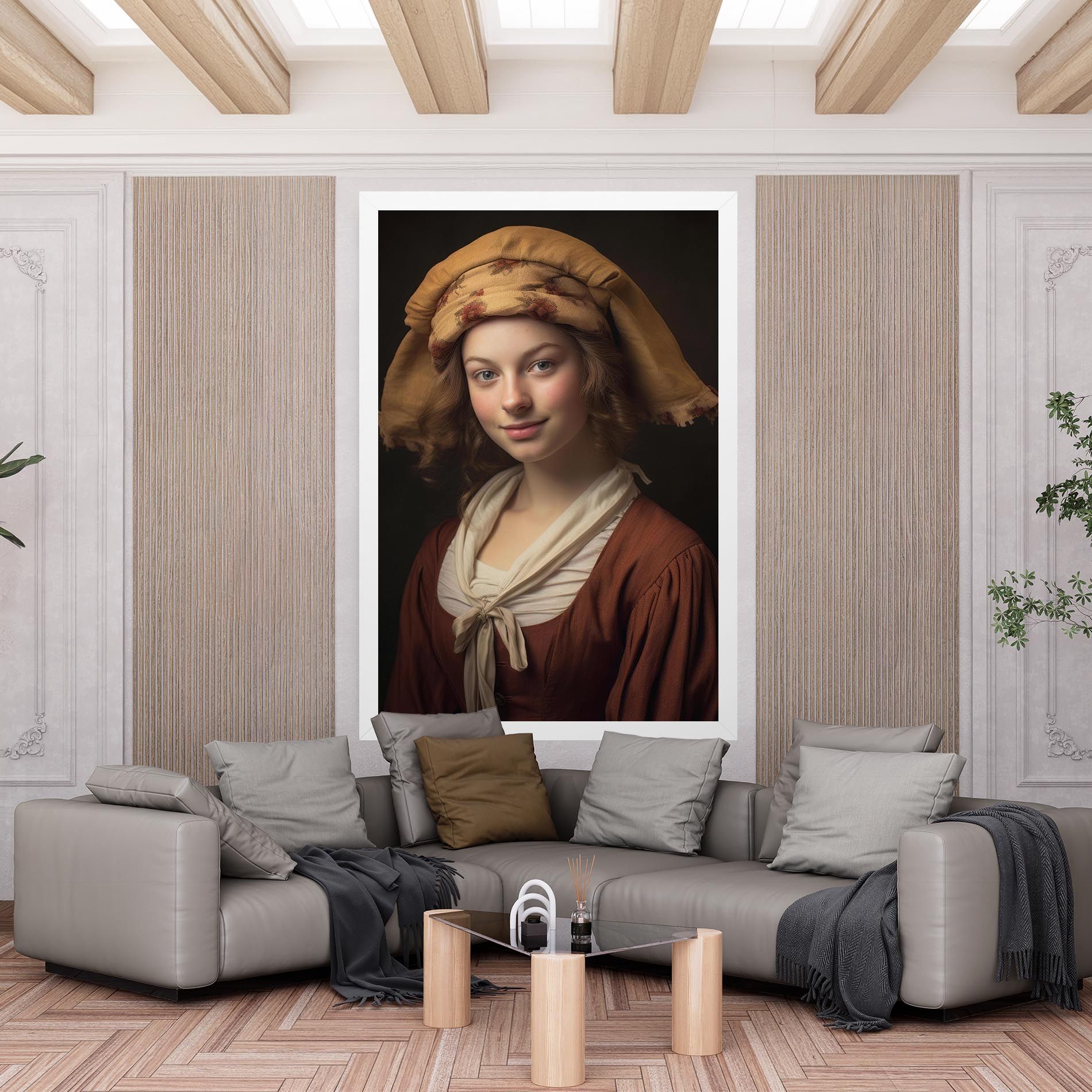 Young Vintage Woman mockup 6