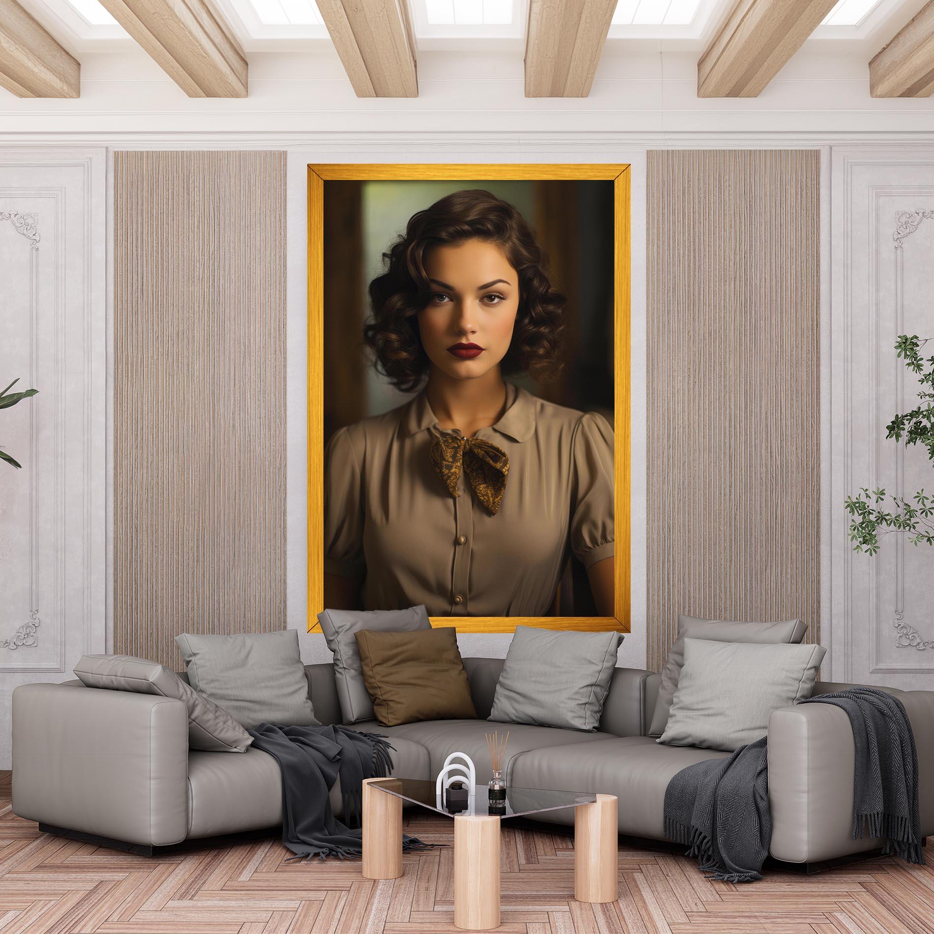 Картина на платно Beige Vintage Blouse mockup 6