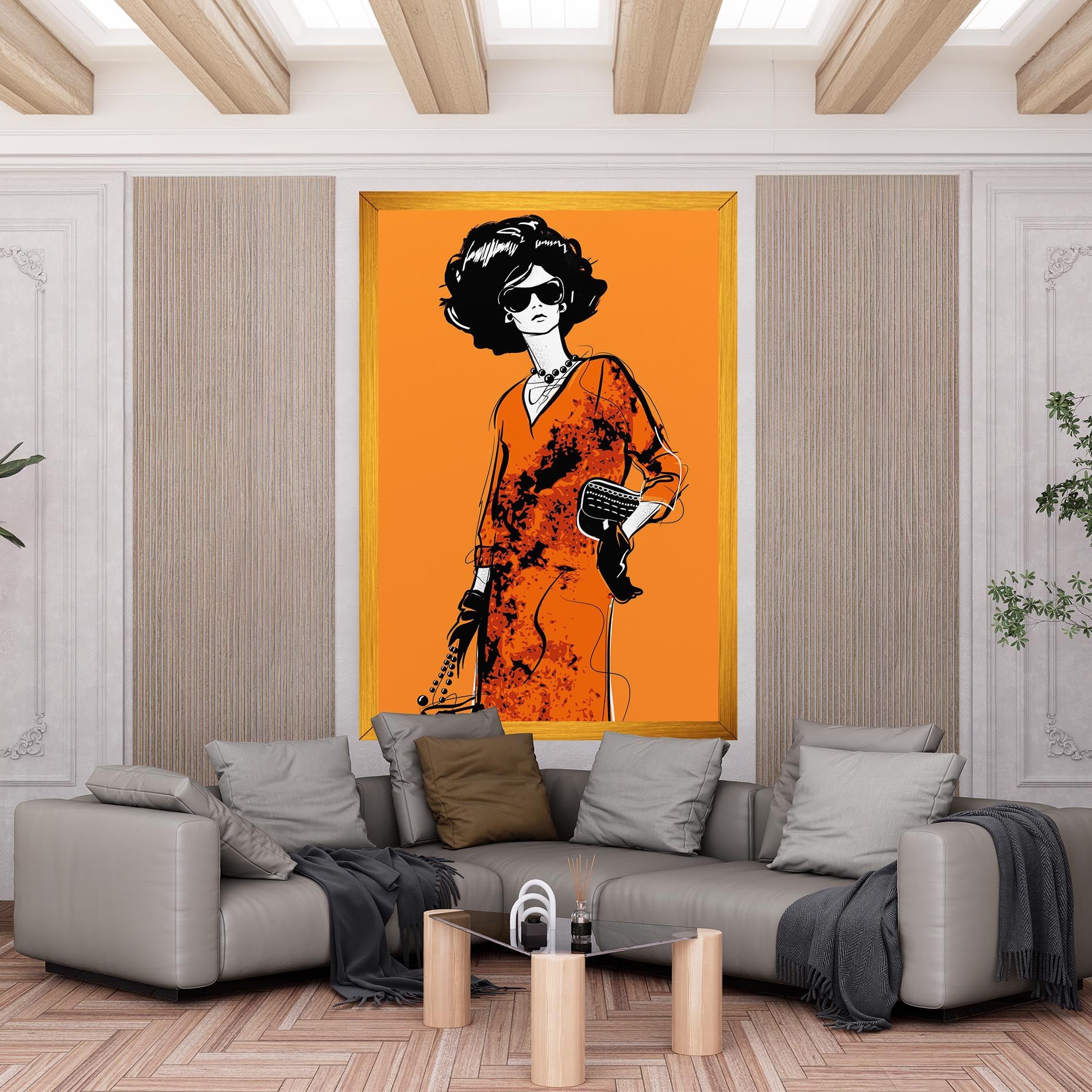 Old Orange Dress mockup 6