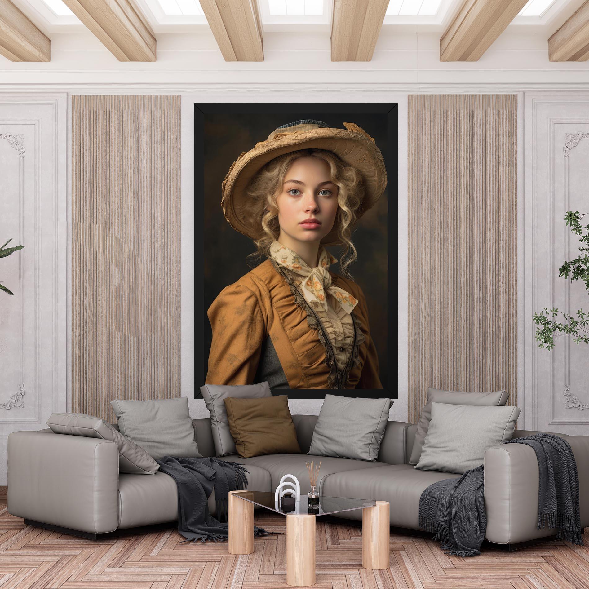 Картина на платно Pretty Vintage Blonde mockup 6