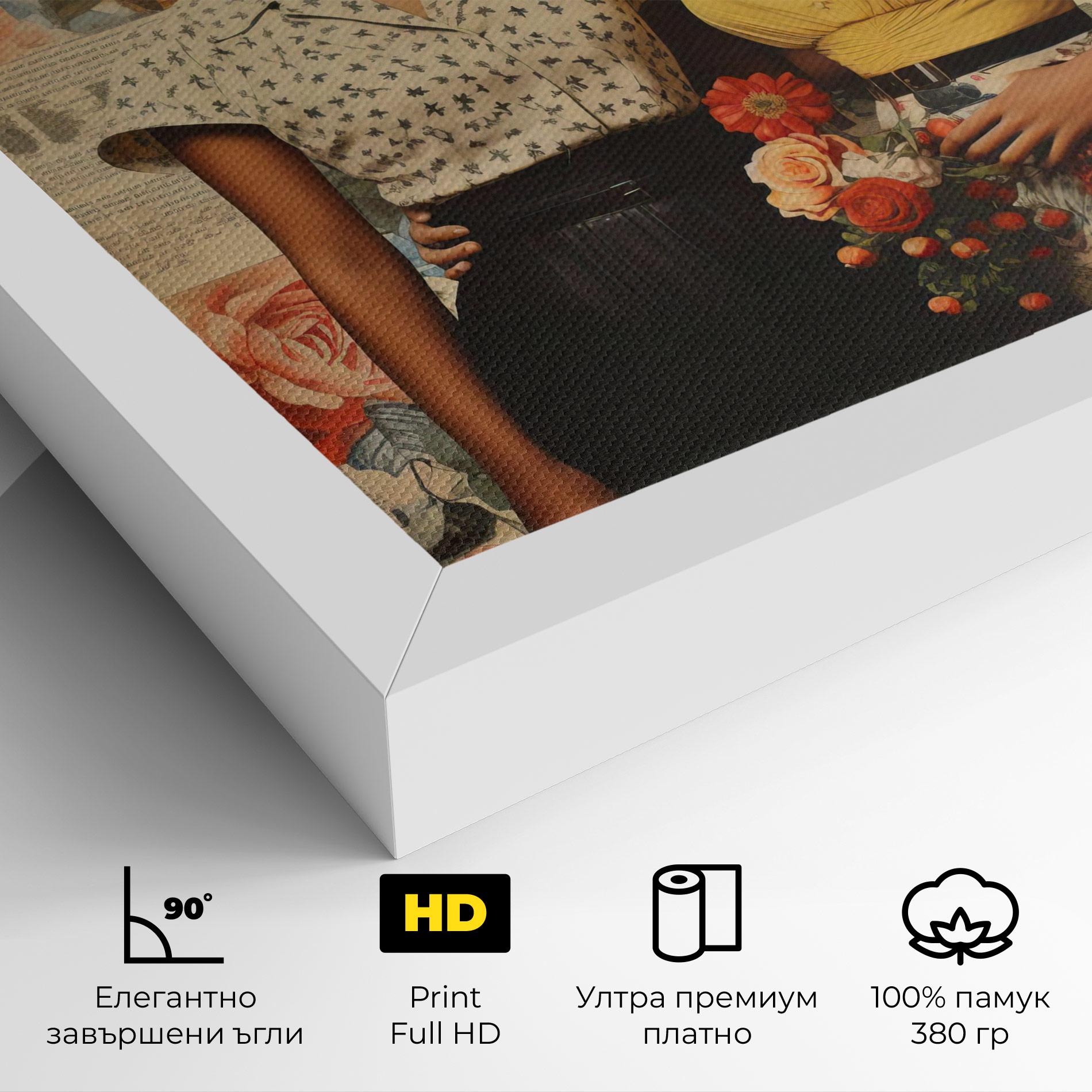 Картина на платно Friendship Vintage Power mockup 4