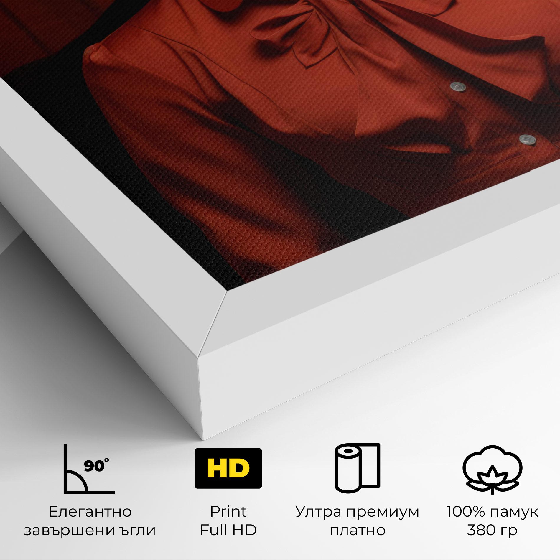 Картина на платно Pretty Red Blouse mockup 4