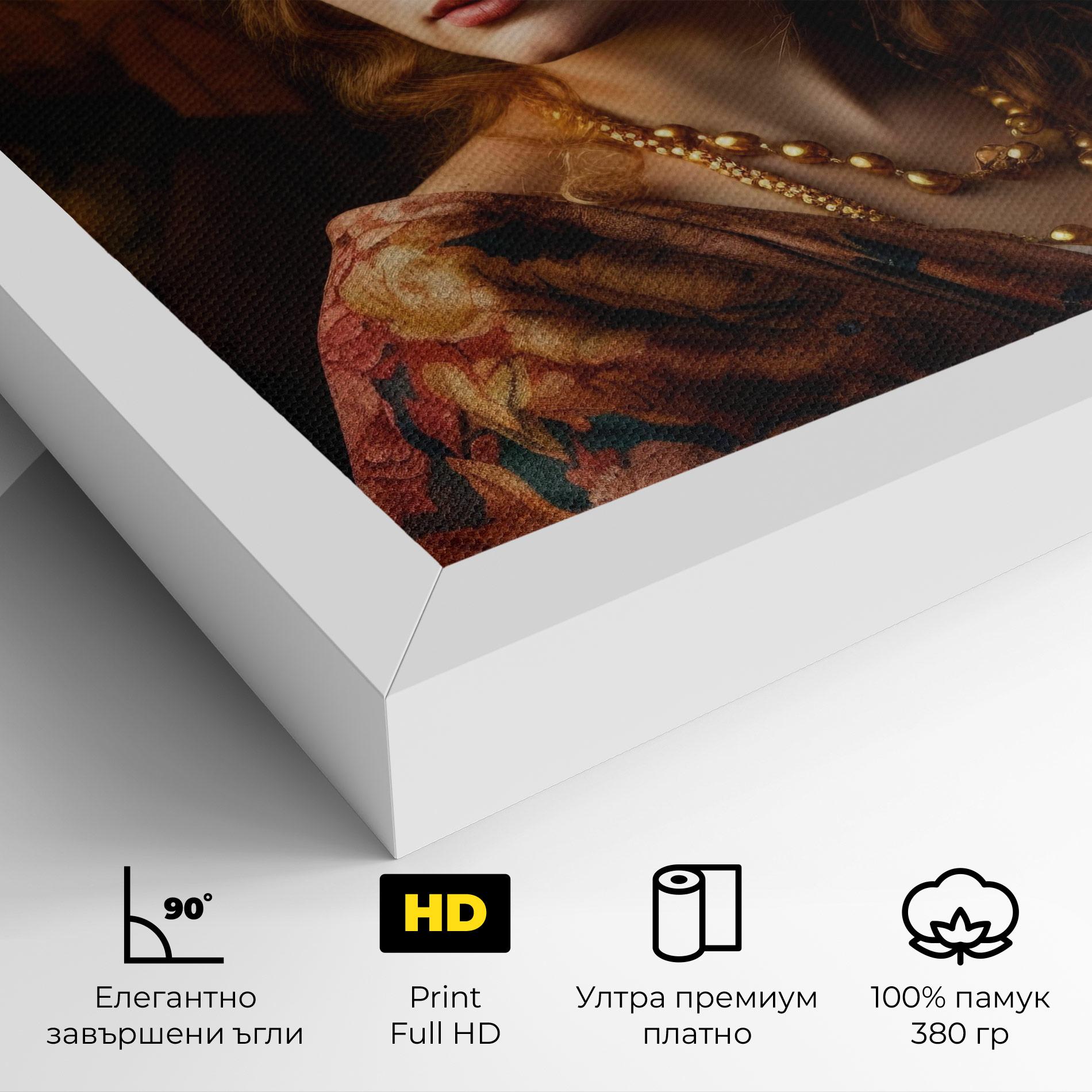 Картина на платно Renaissance Woman mockup 4