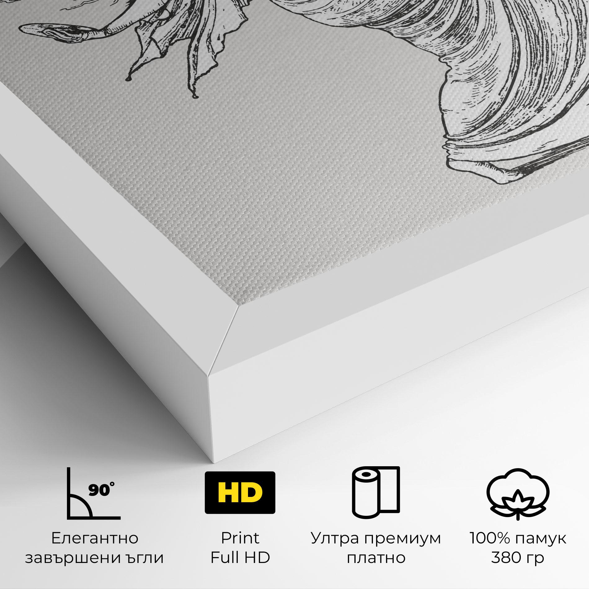 Картина на платно Vintage Dance mockup 4