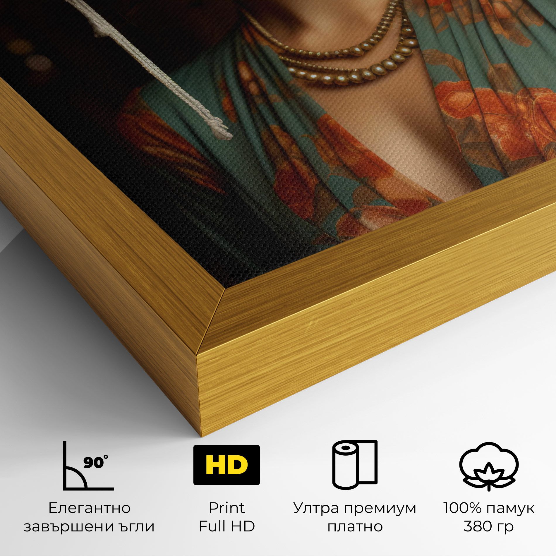 Green Orange Blouse mockup 4