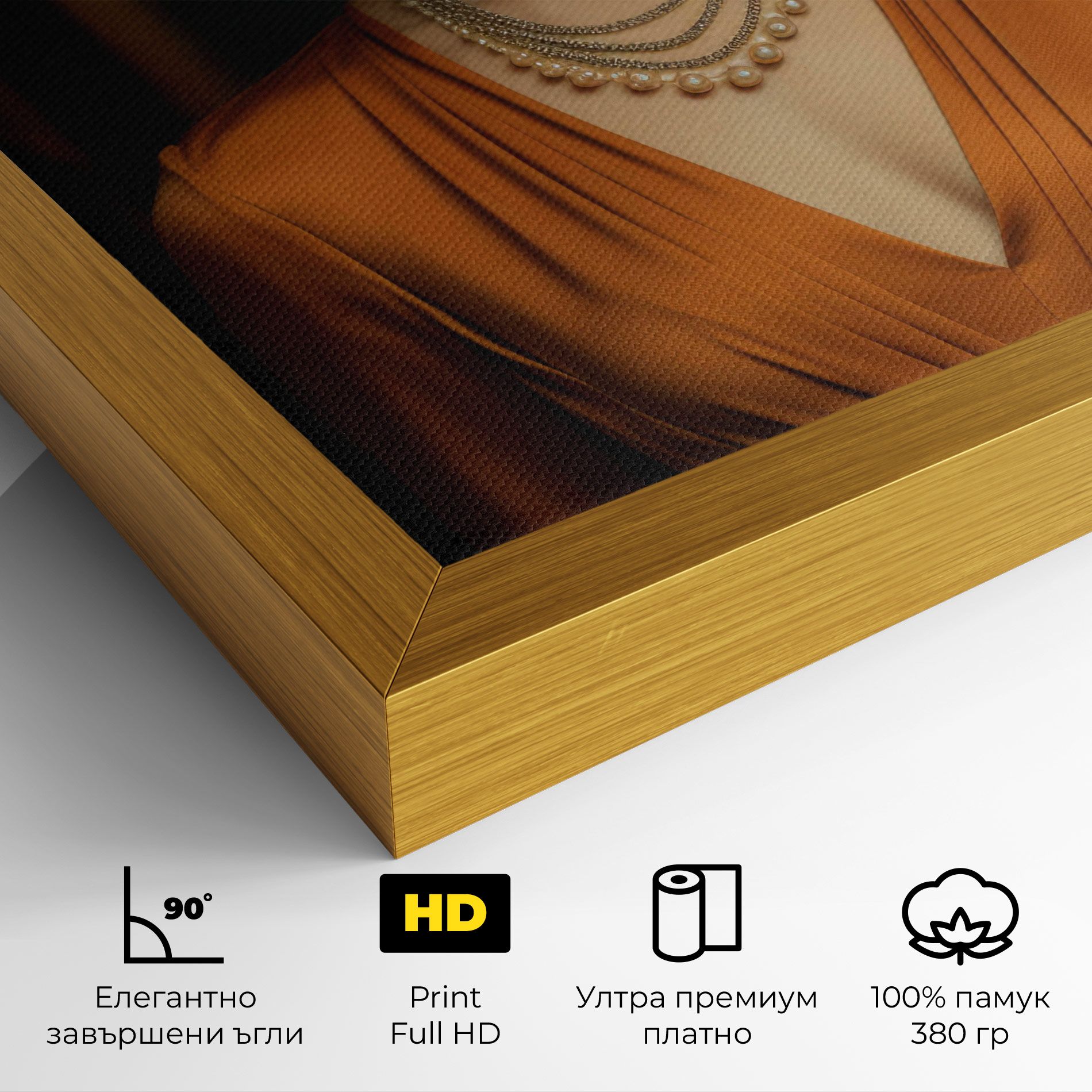 Orange Blouse Pearls mockup 4