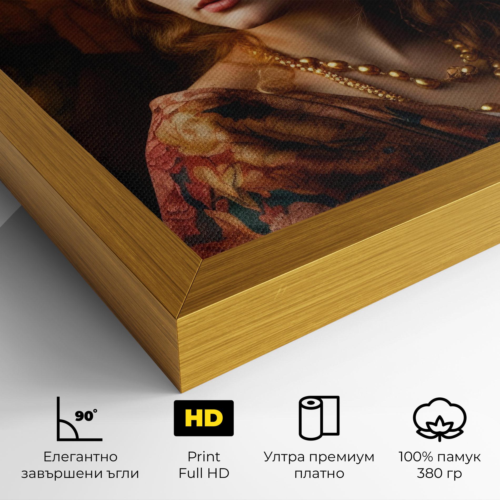 Картина на платно Renaissance Woman mockup 4