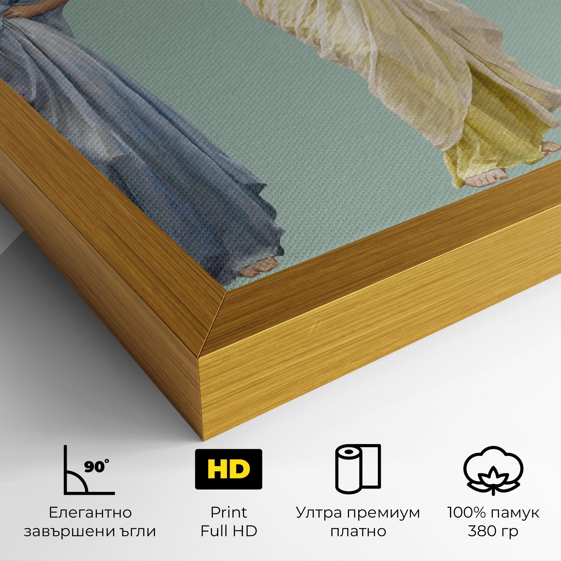 Картина на платно Vintage Looking Up mockup 4