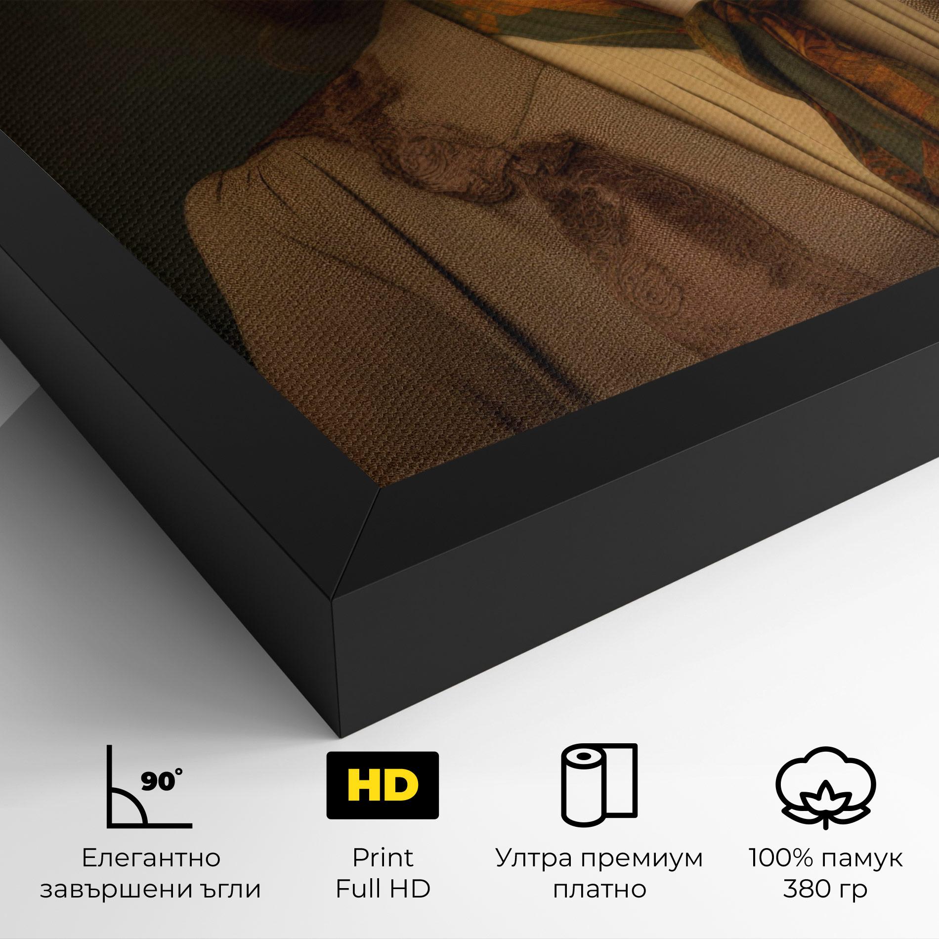 Картина на платно Cream Vintage Hat mockup 4