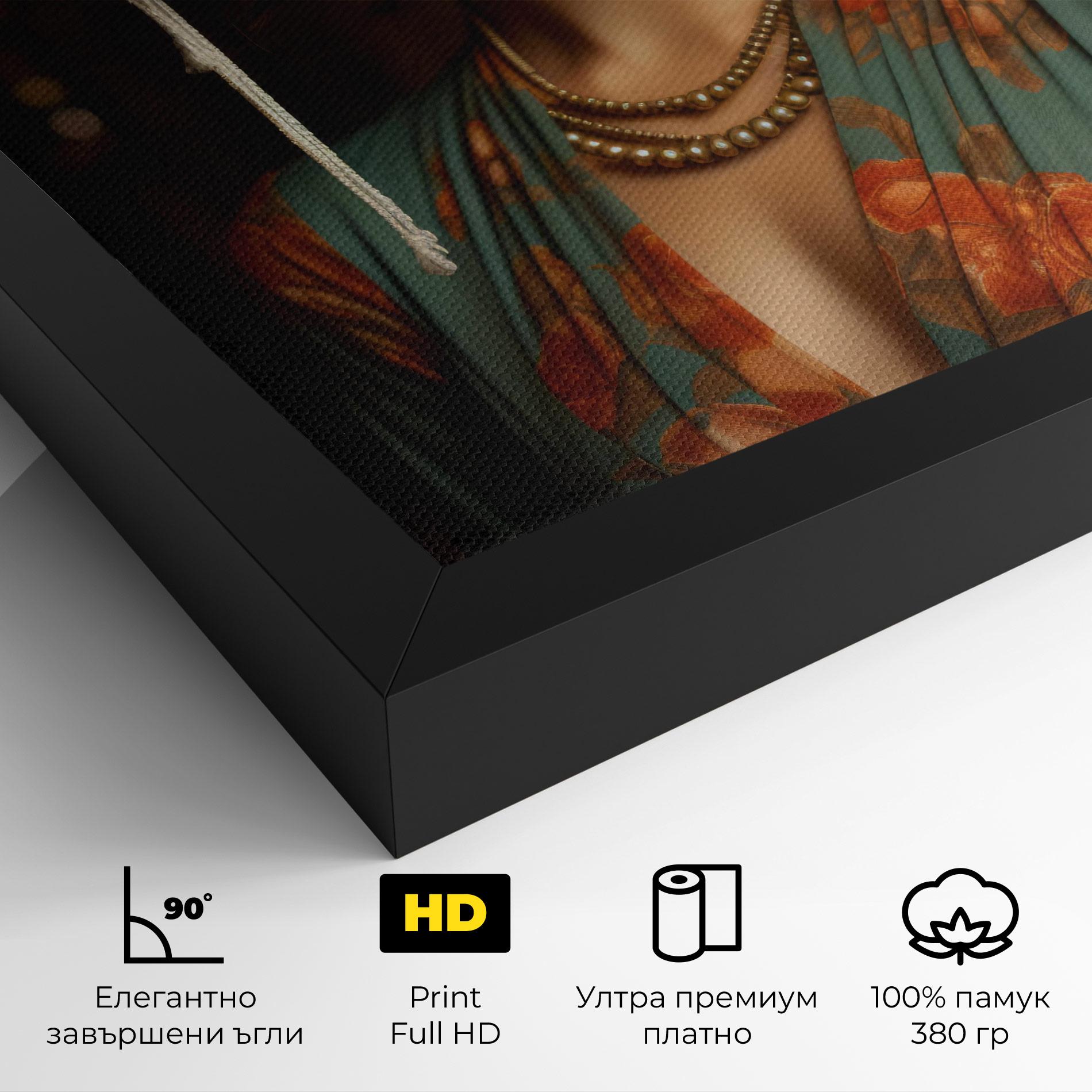 Картина на платно Green Orange Blouse mockup 4