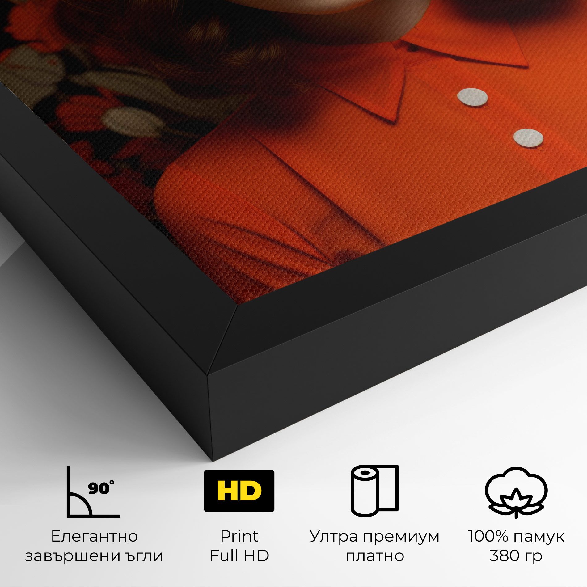 Orange Blouse Woman mockup 4