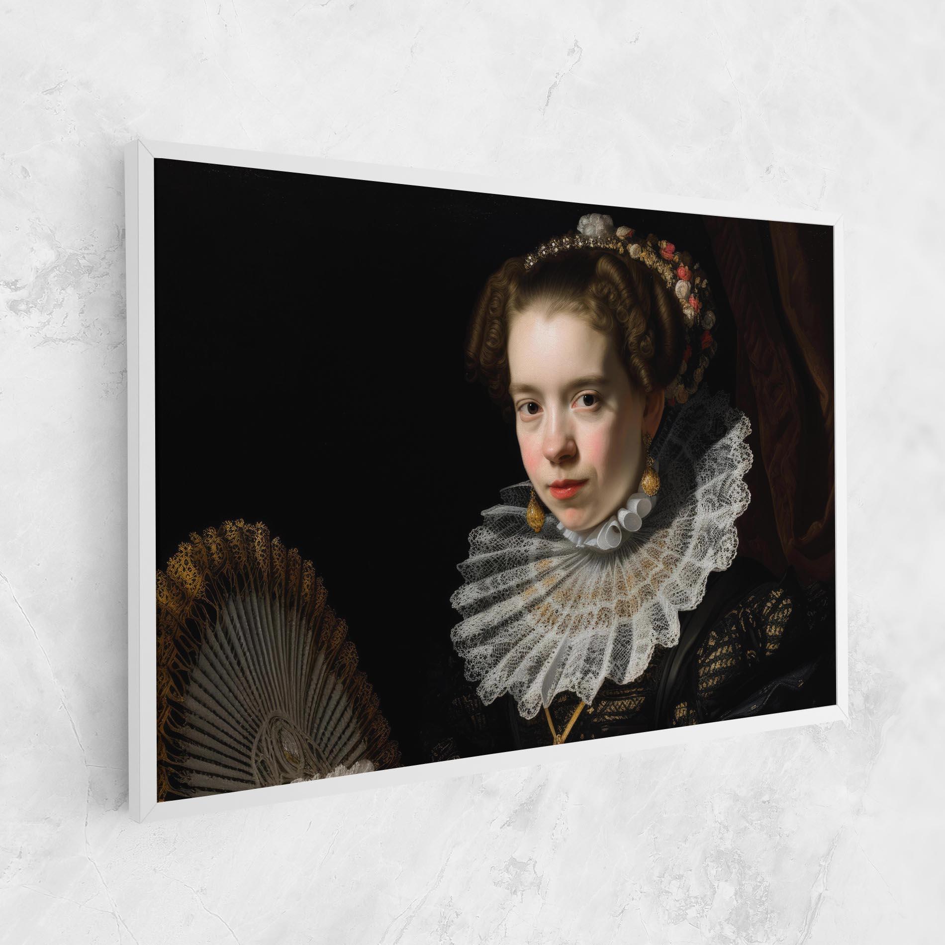 Картина на платно Baroque Lady Portrait mockup 1