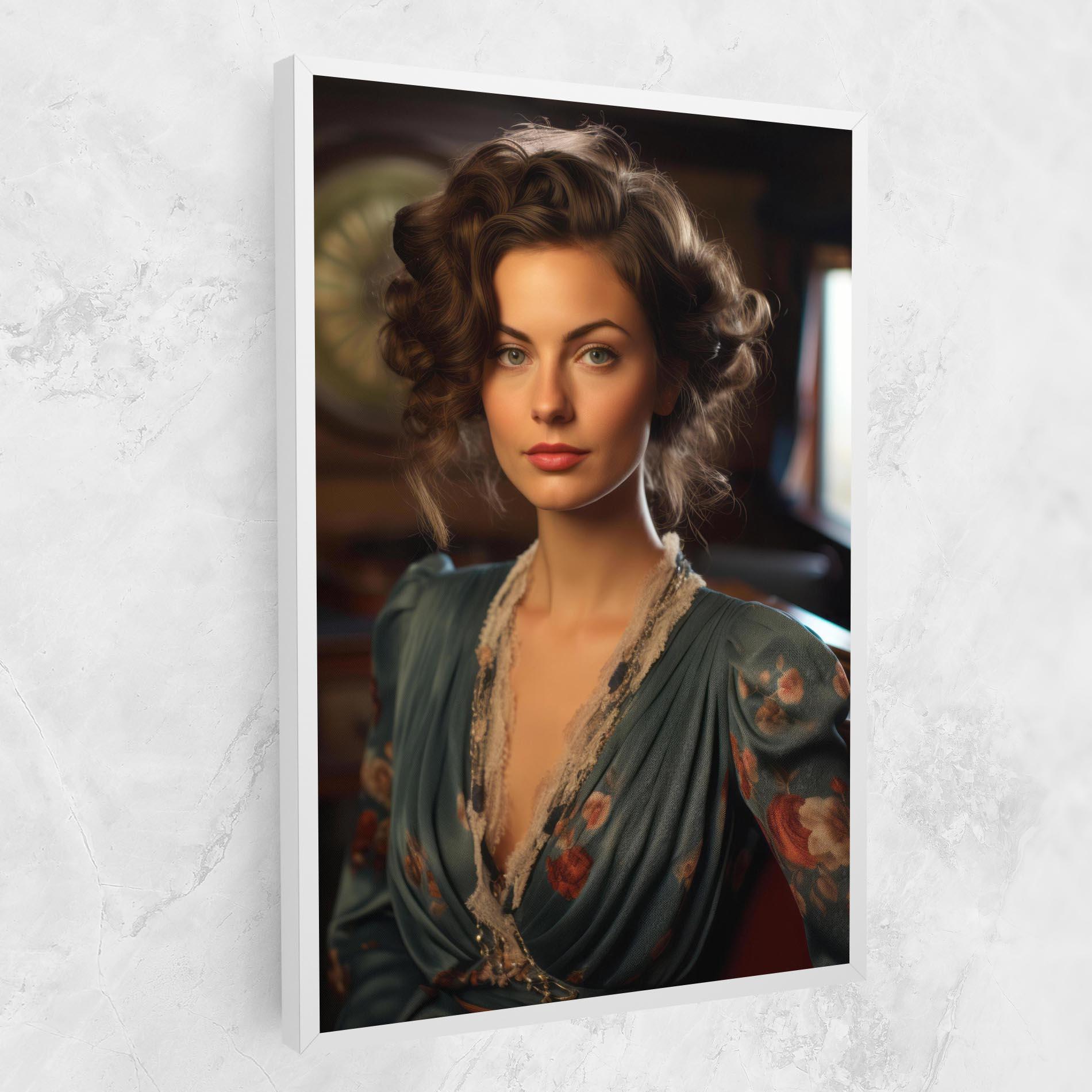 Картина на платно Pink Flowers Dress mockup 1