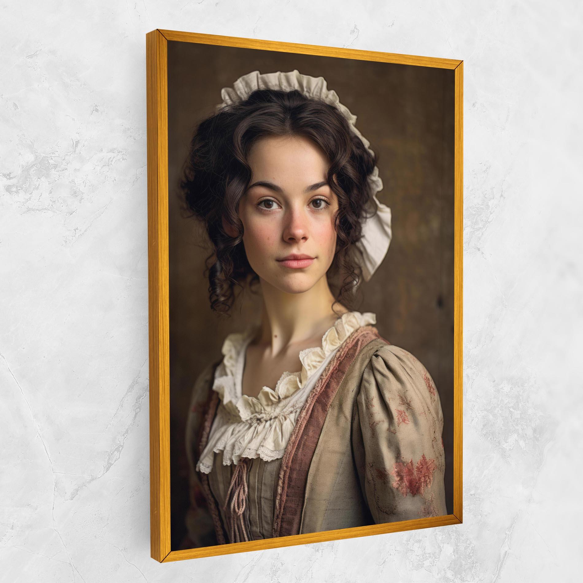 Картина на платно Light Green Dress mockup 1