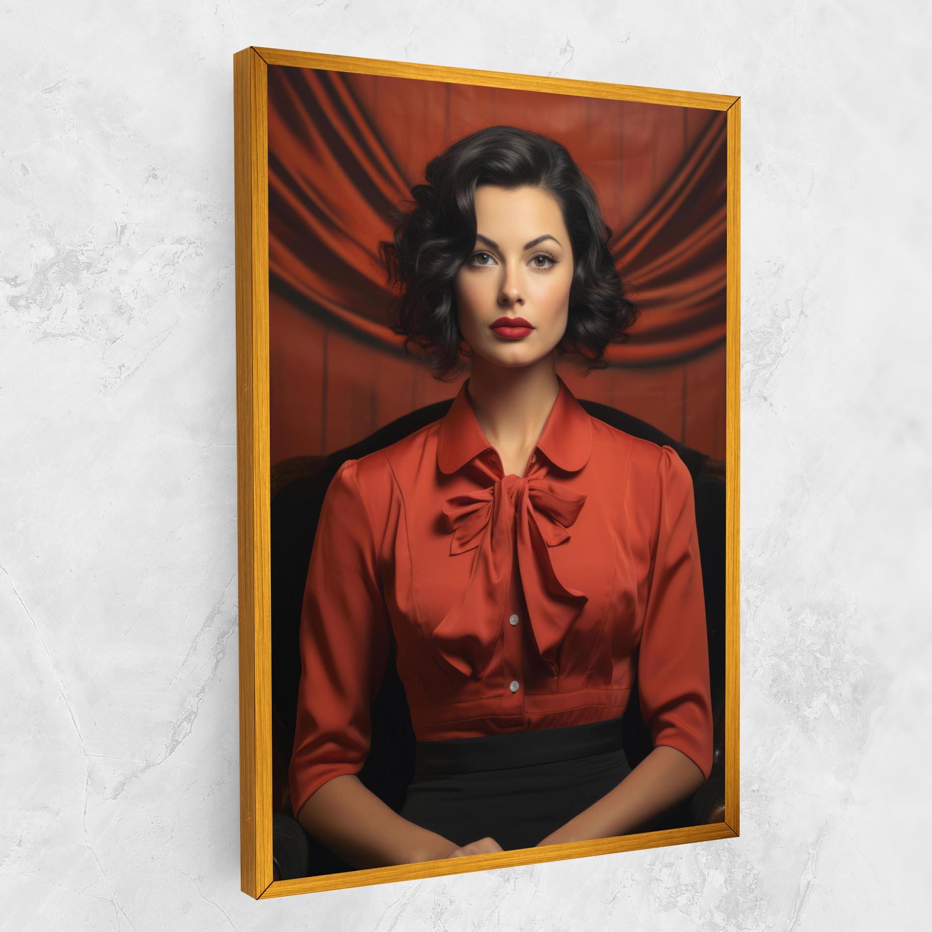 Картина на платно Pretty Red Blouse mockup 1