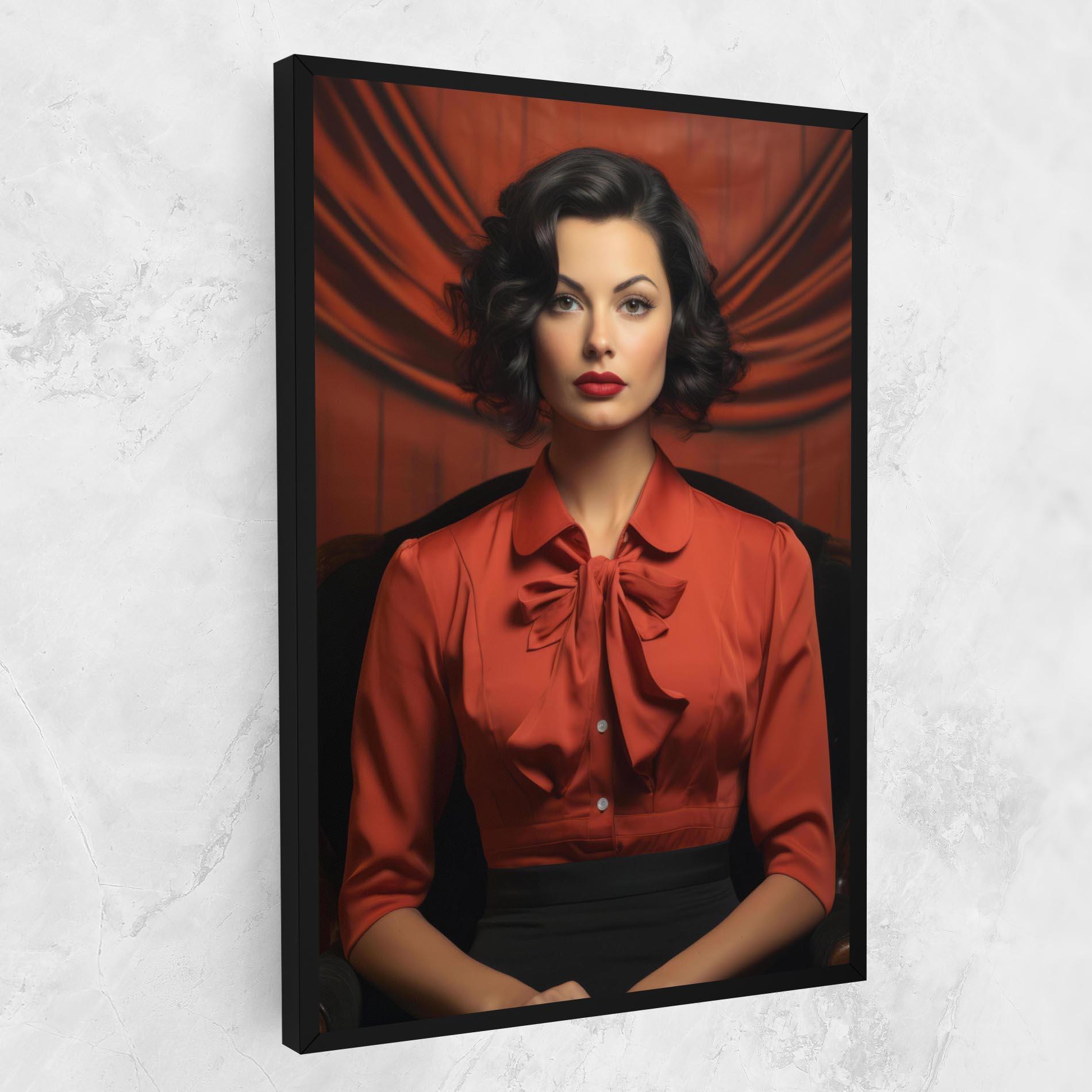 Картина на платно Pretty Red Blouse mockup 1