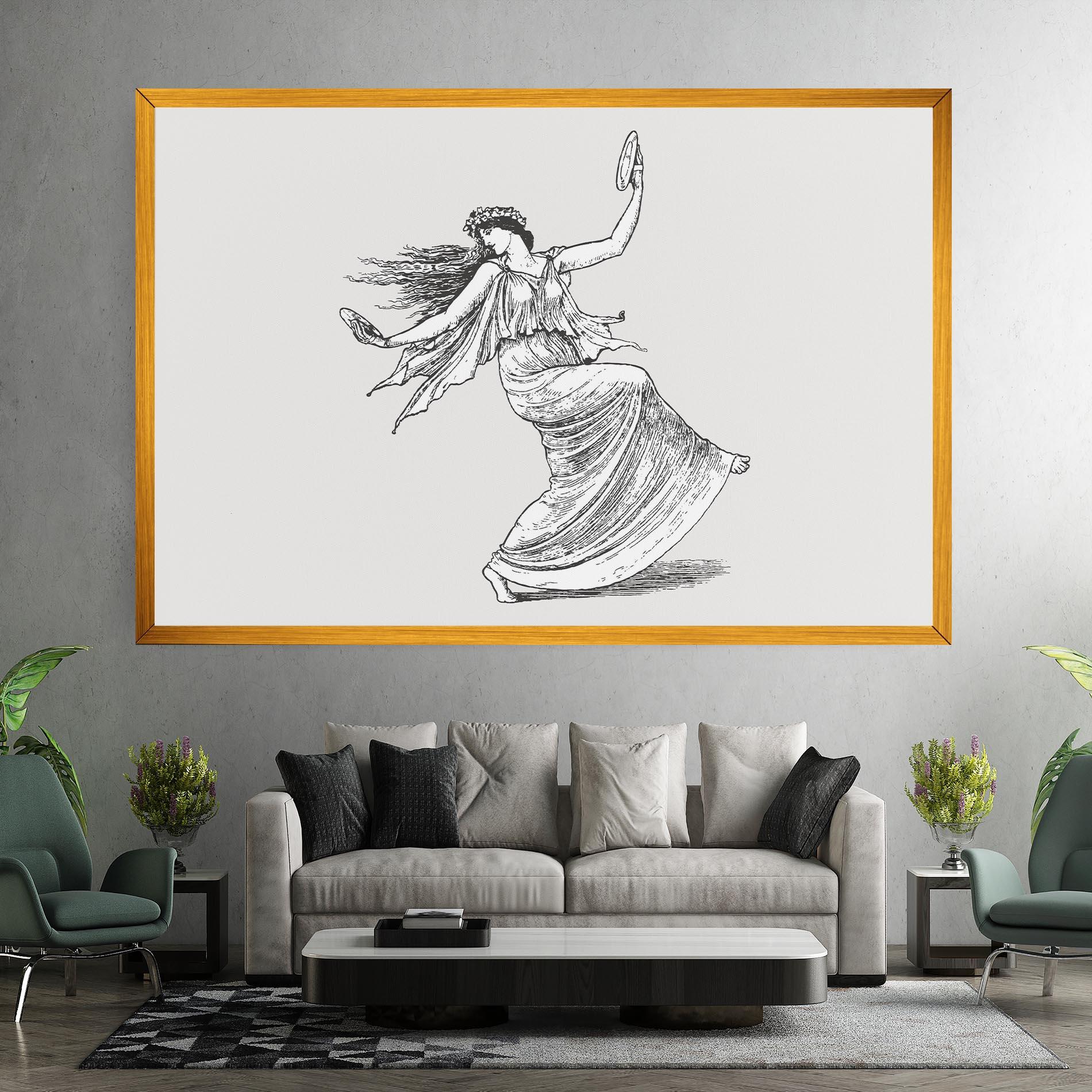 Картина на платно Vintage Dance mockup 7