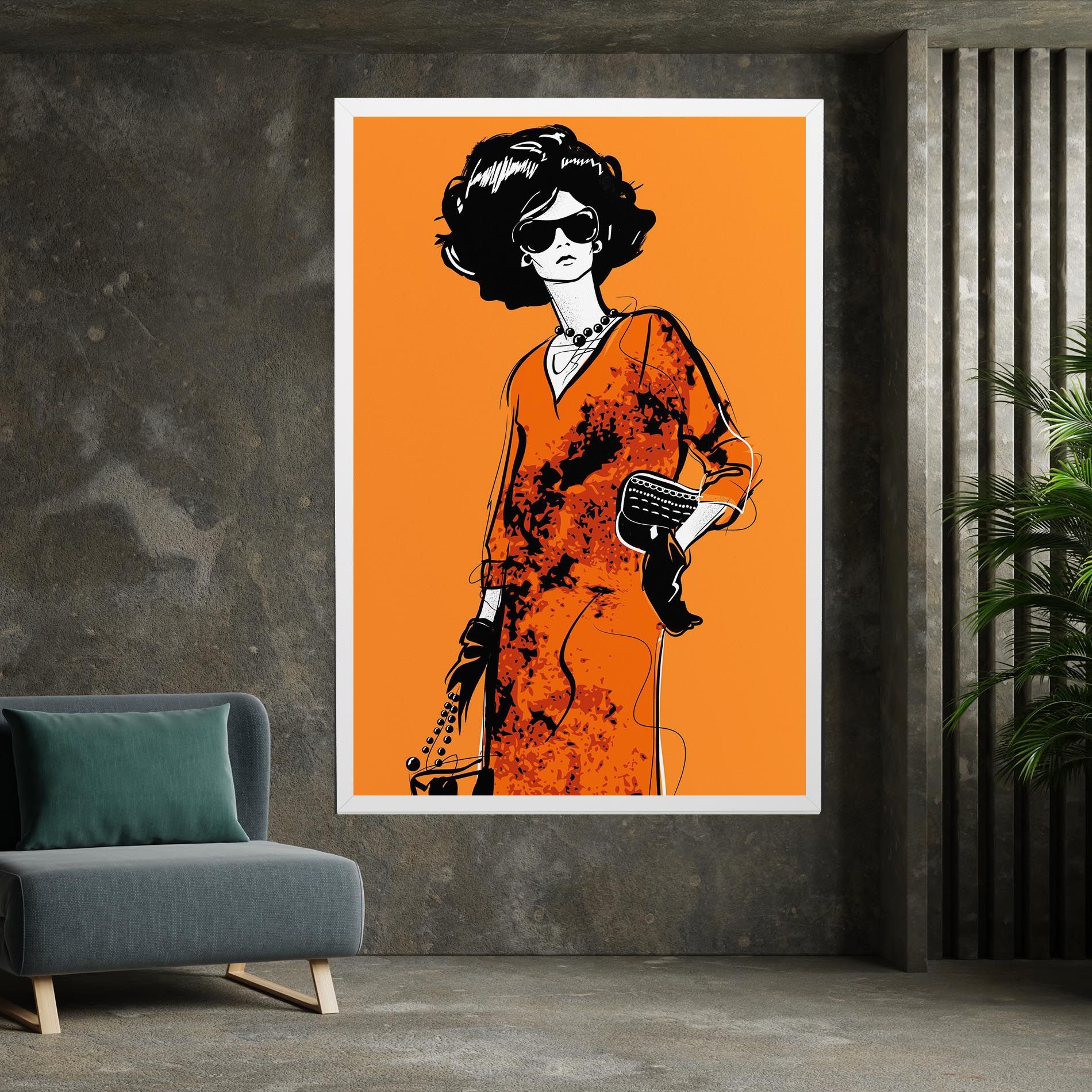 Old Orange Dress mockup 7
