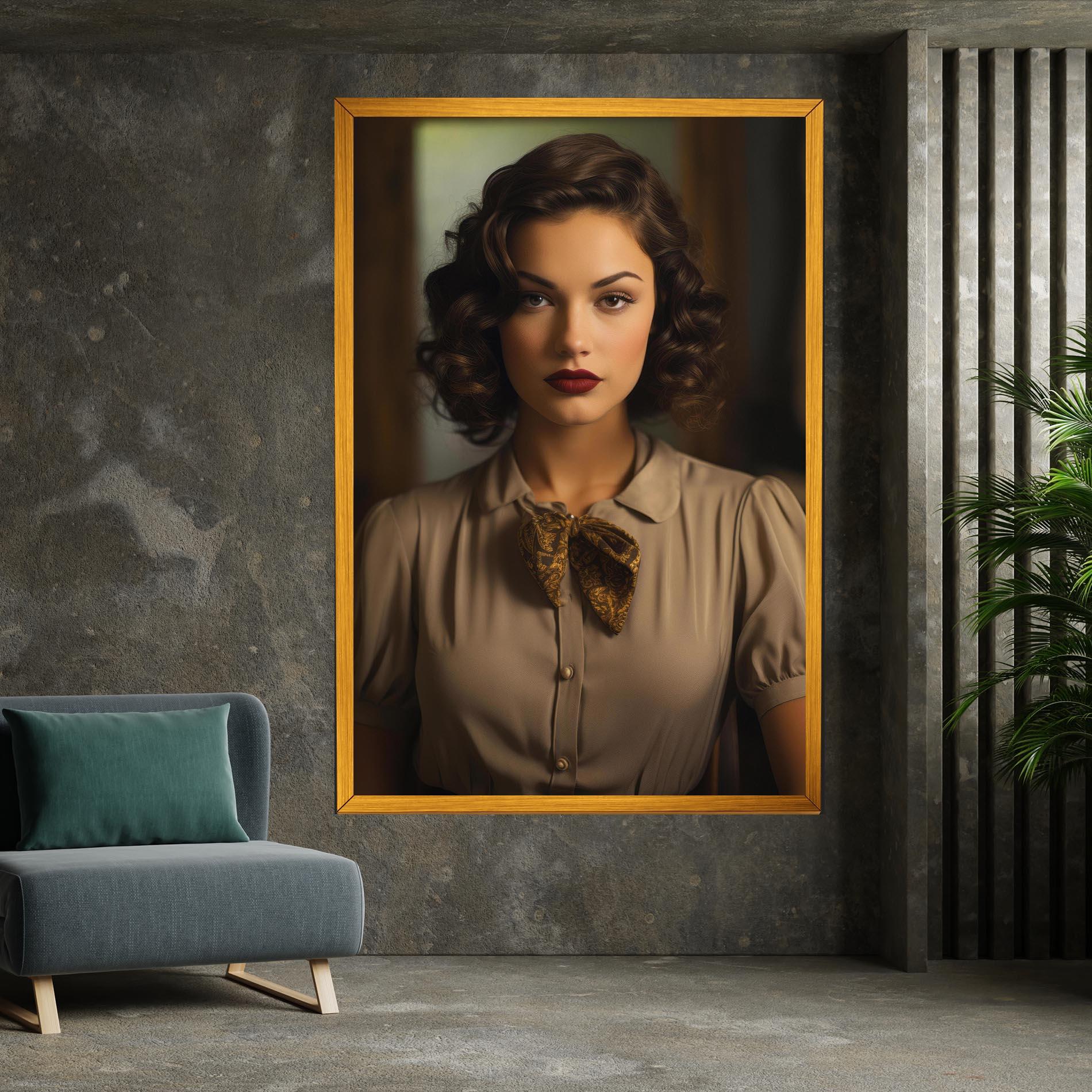 Картина на платно Beige Vintage Blouse mockup 7