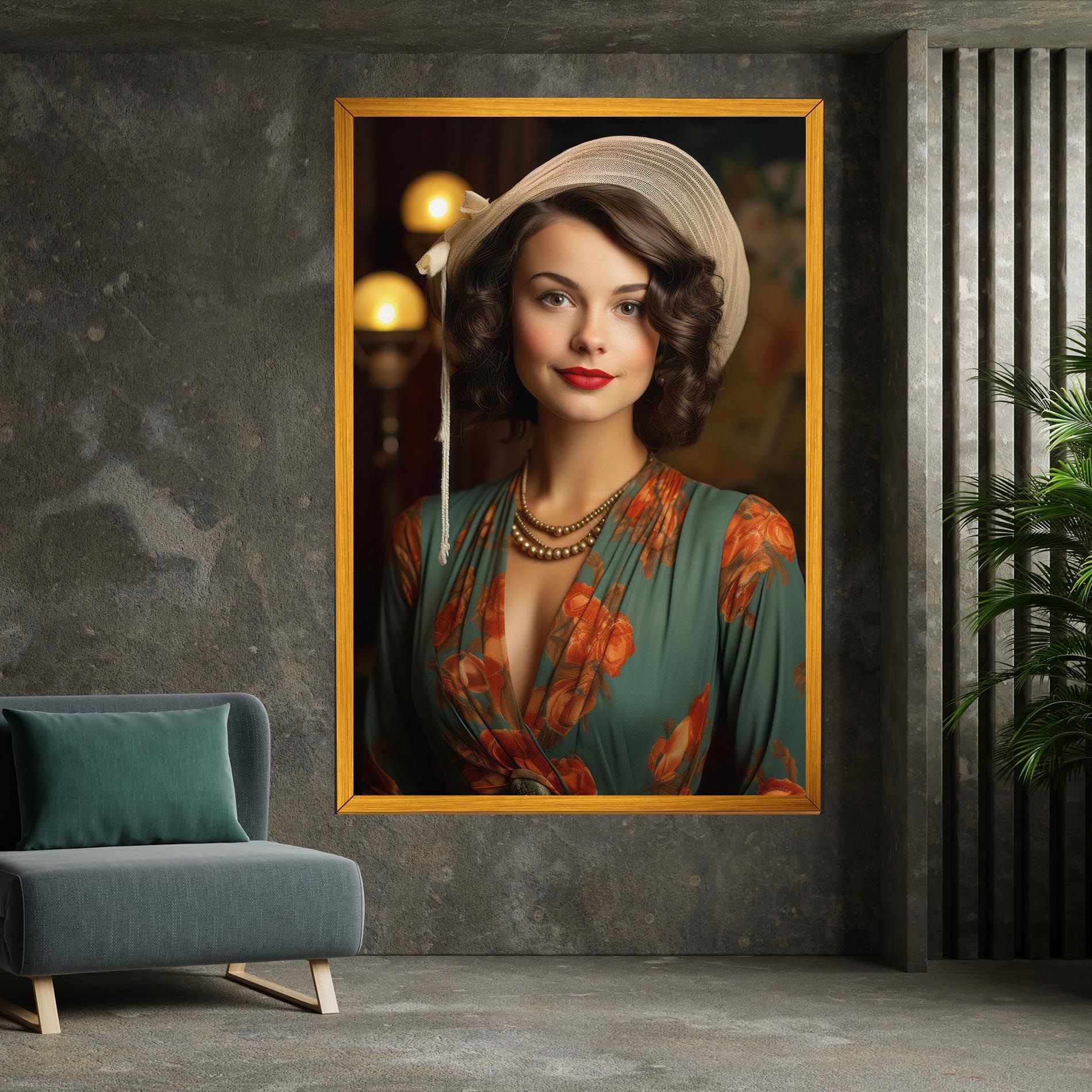 Green Orange Blouse mockup 7