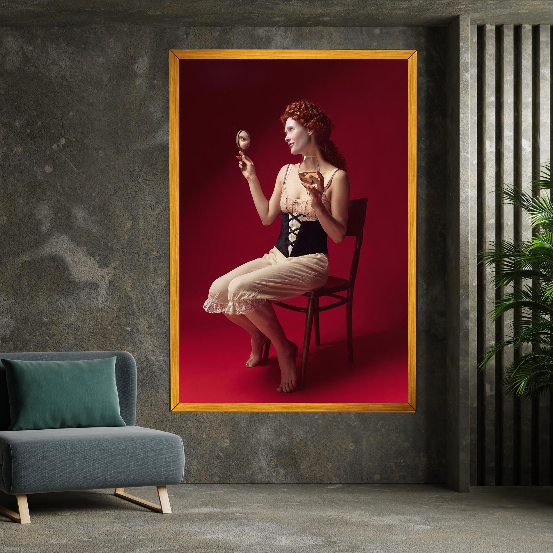 Medieval Redhead Woman mockup 7