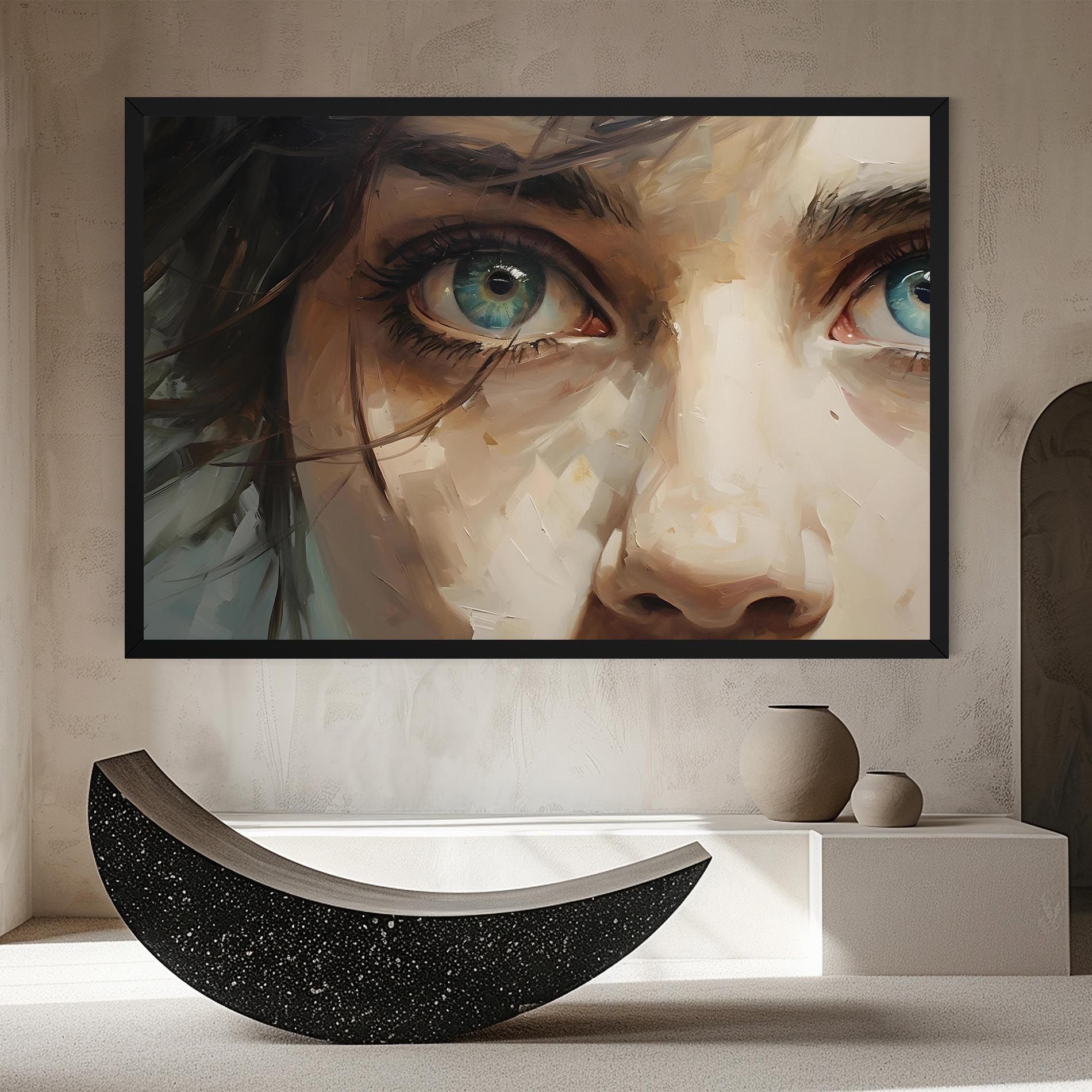 Vintage Blue Eyes Art mockup 8