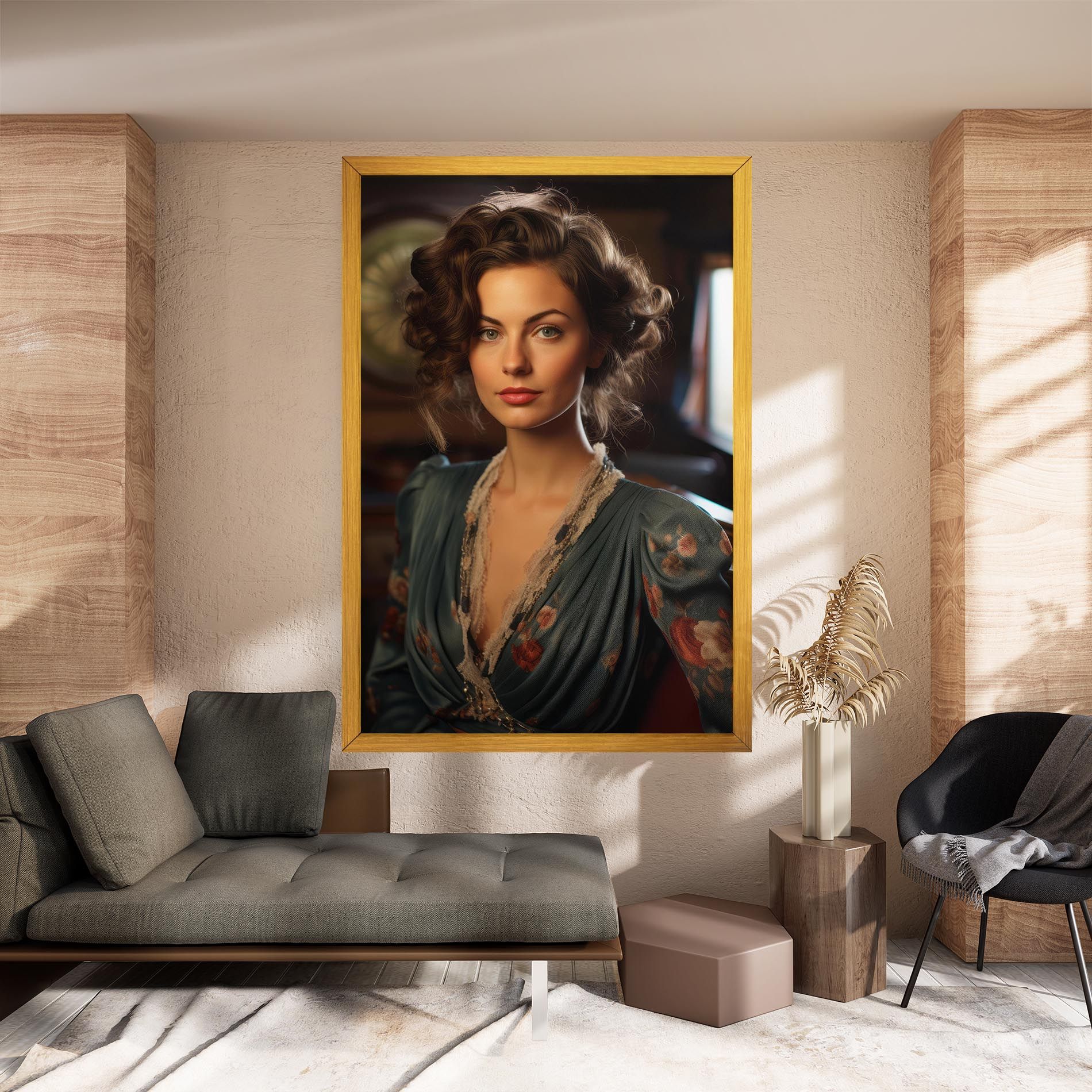 Pink Flowers Dress mockup 8