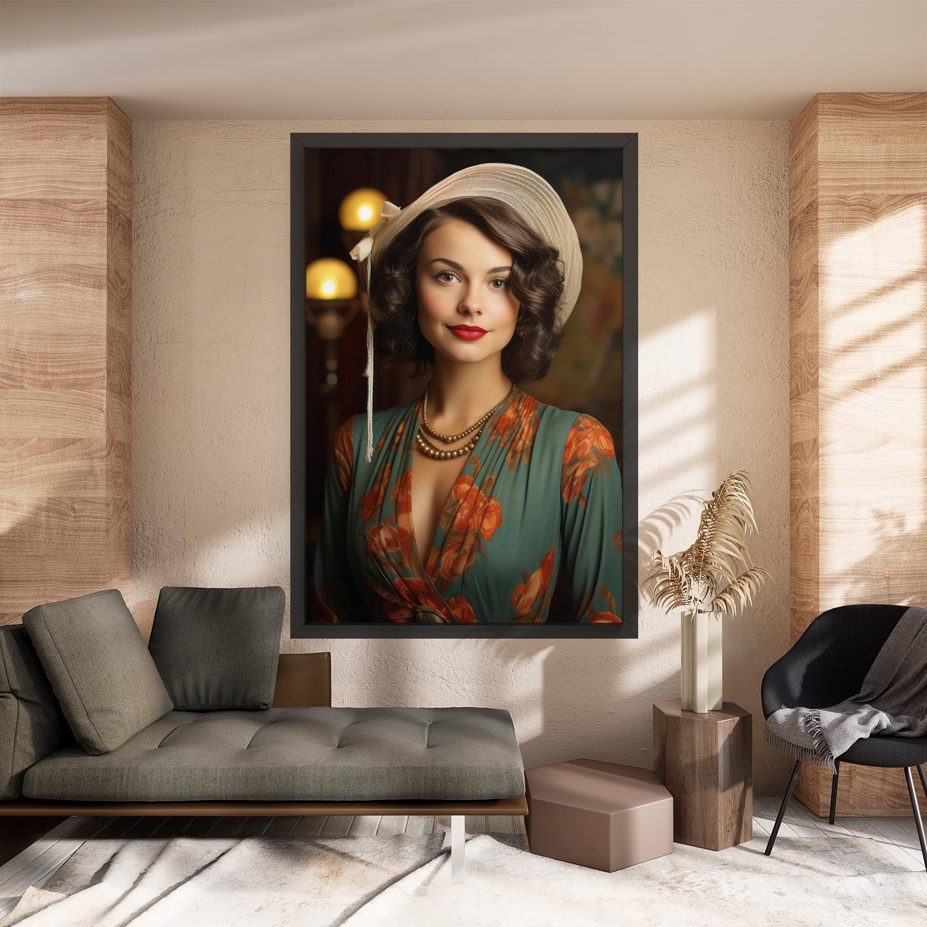 Green Orange Blouse mockup 8