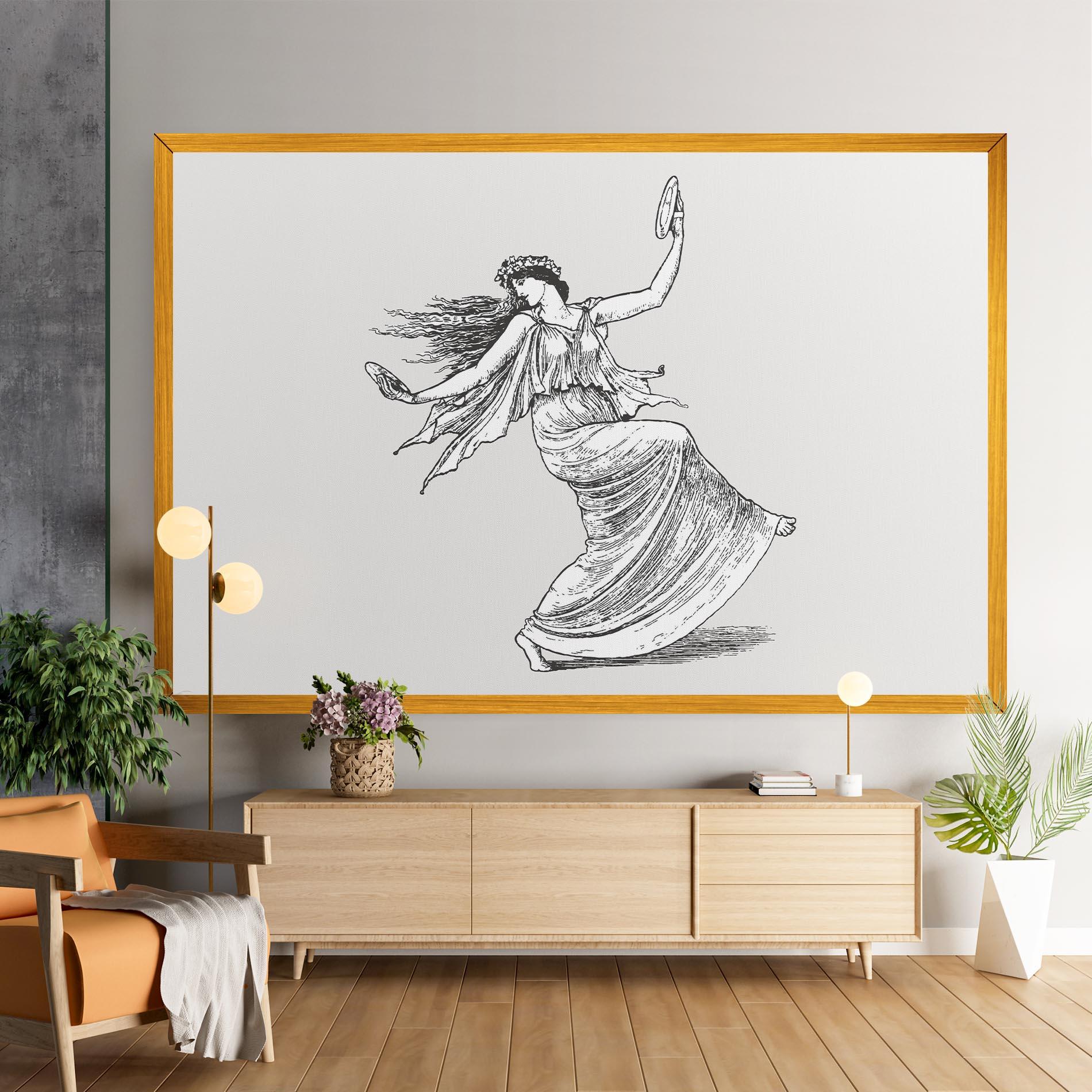 Картина на платно Vintage Dance mockup 9