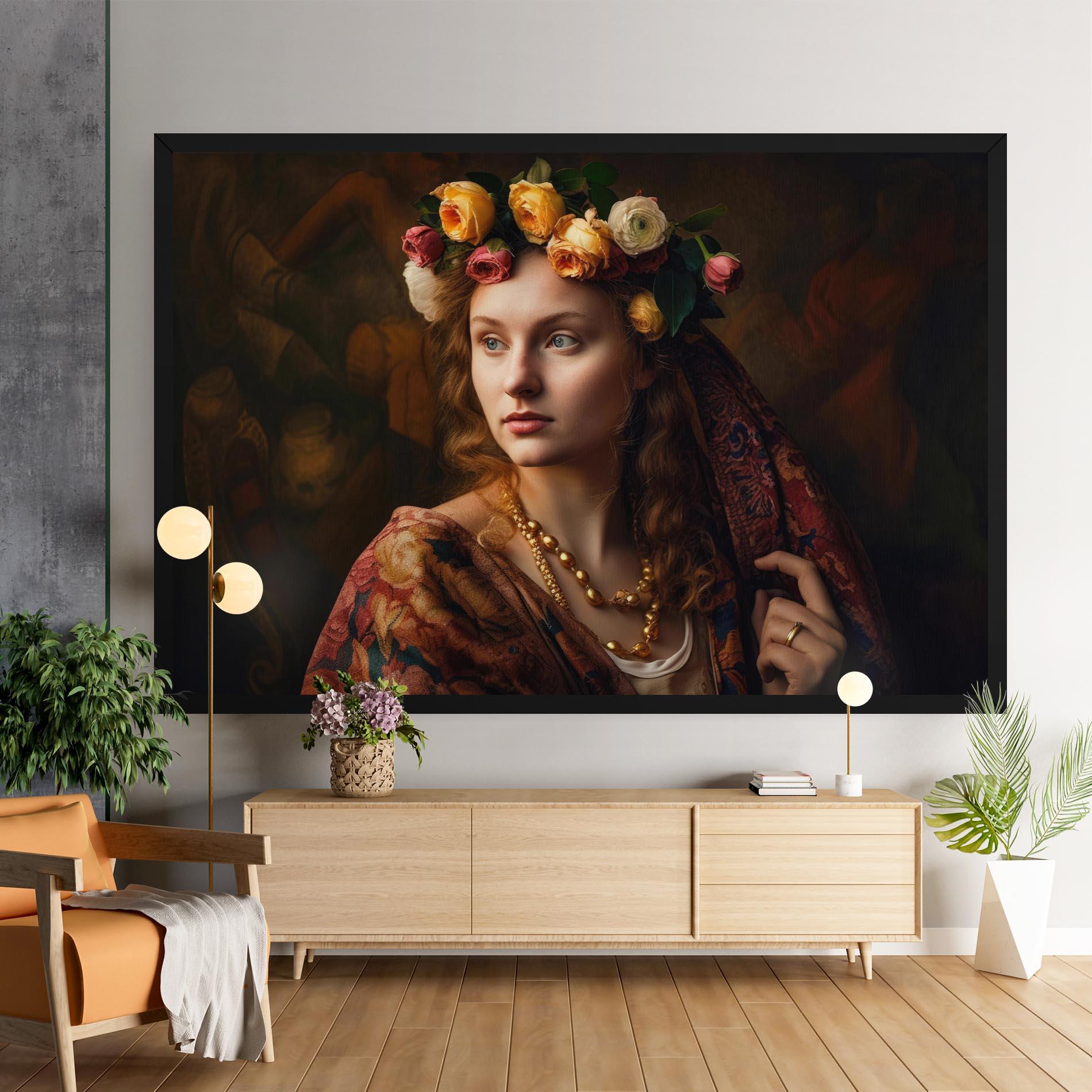 Картина на платно Renaissance Woman mockup 9