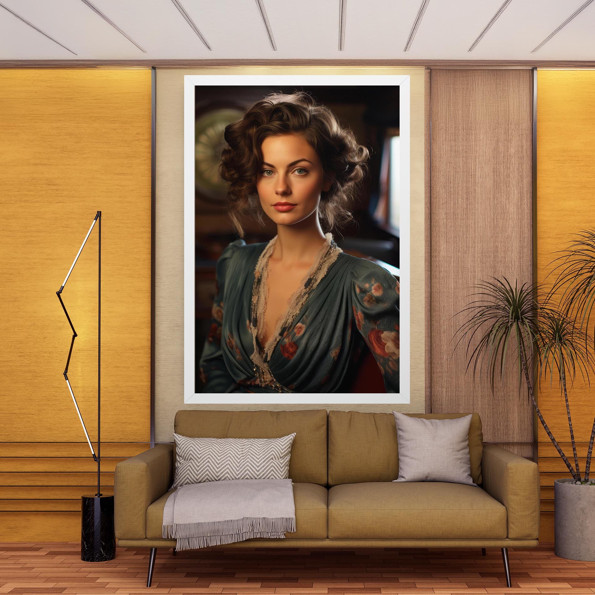 Pink Flowers Dress mockup 9