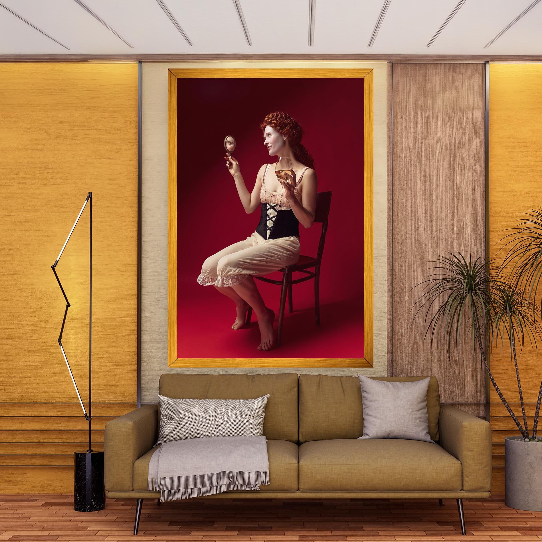 Medieval Redhead Woman mockup 9