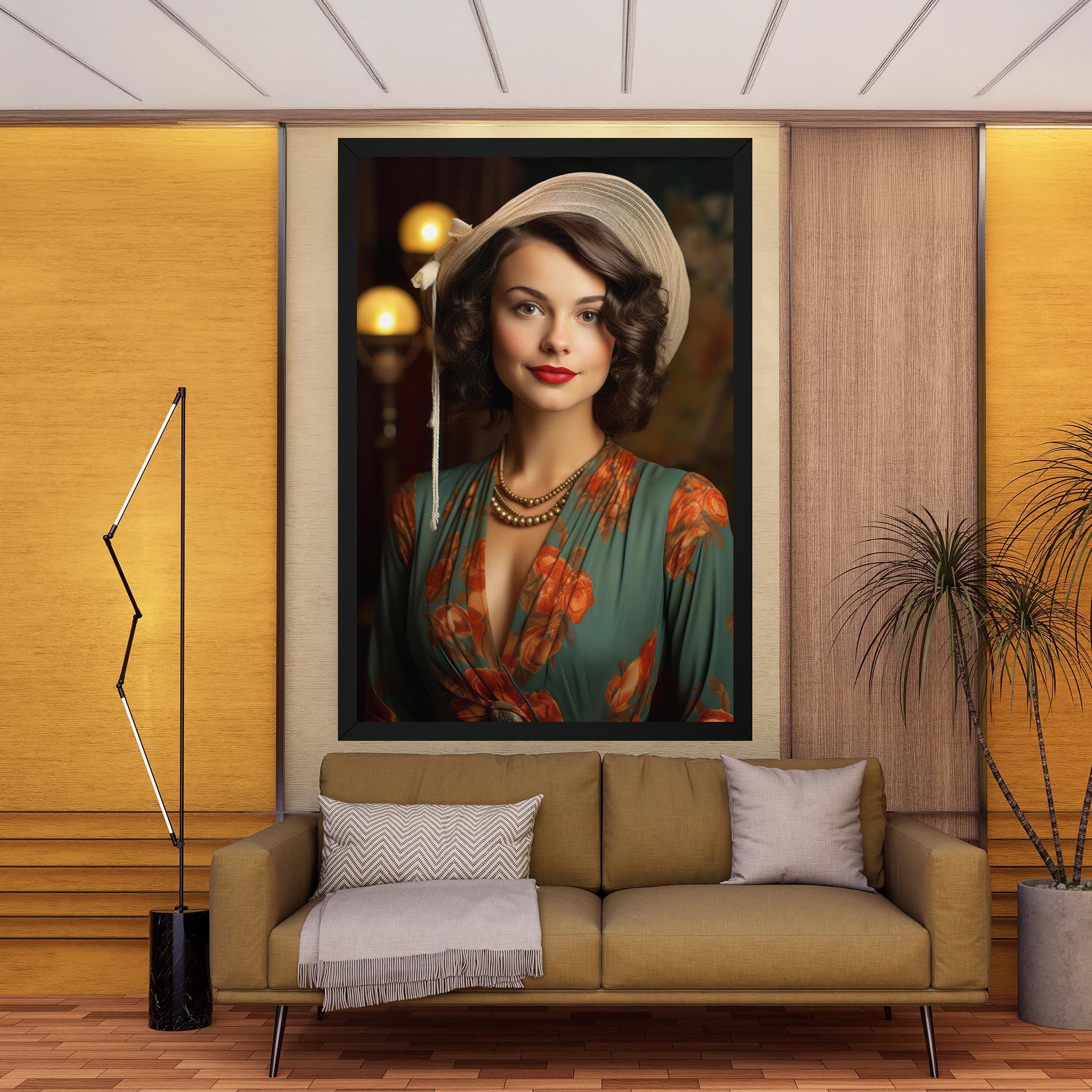 Green Orange Blouse mockup 9