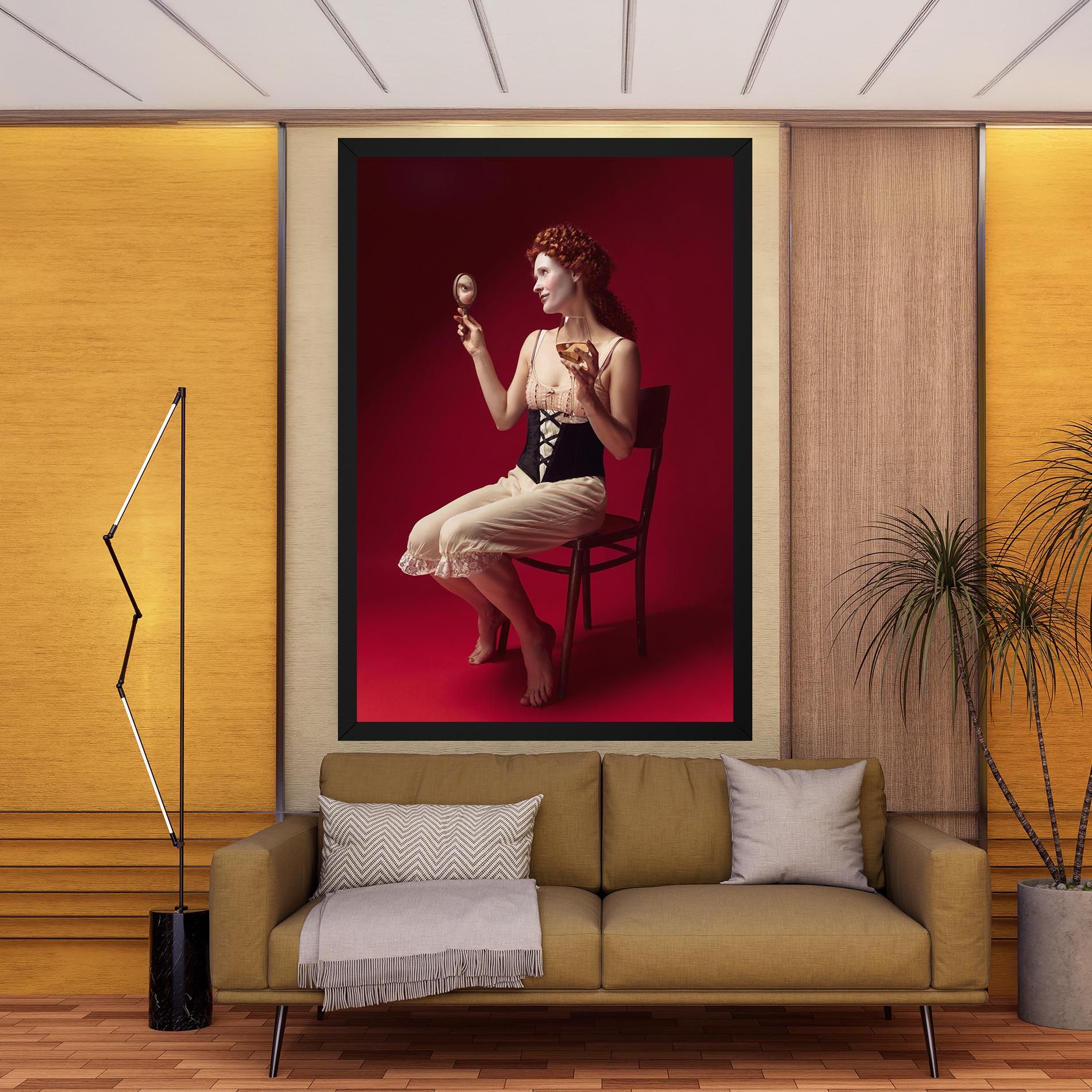 Medieval Redhead Woman mockup 9