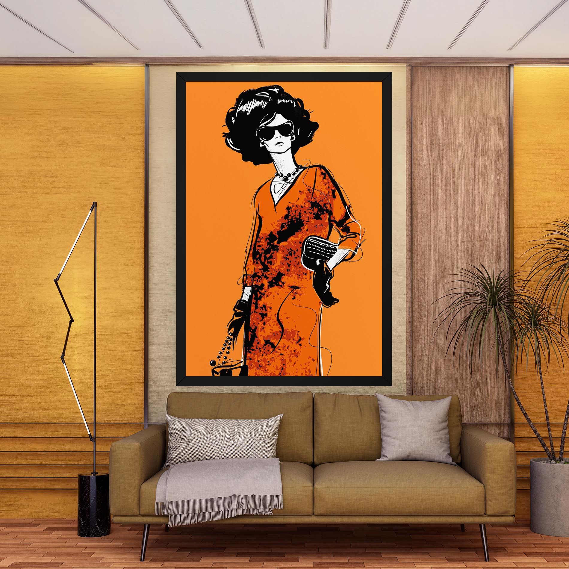 Old Orange Dress mockup 9
