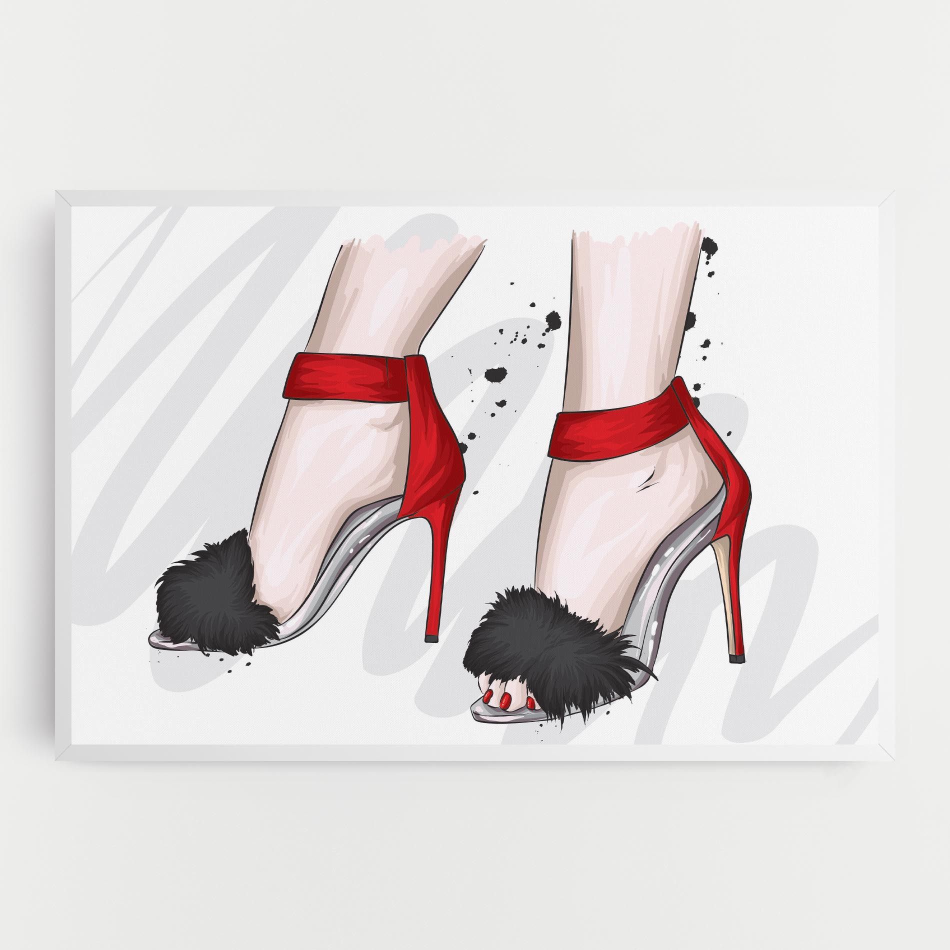 Black Red Heels mockup 0