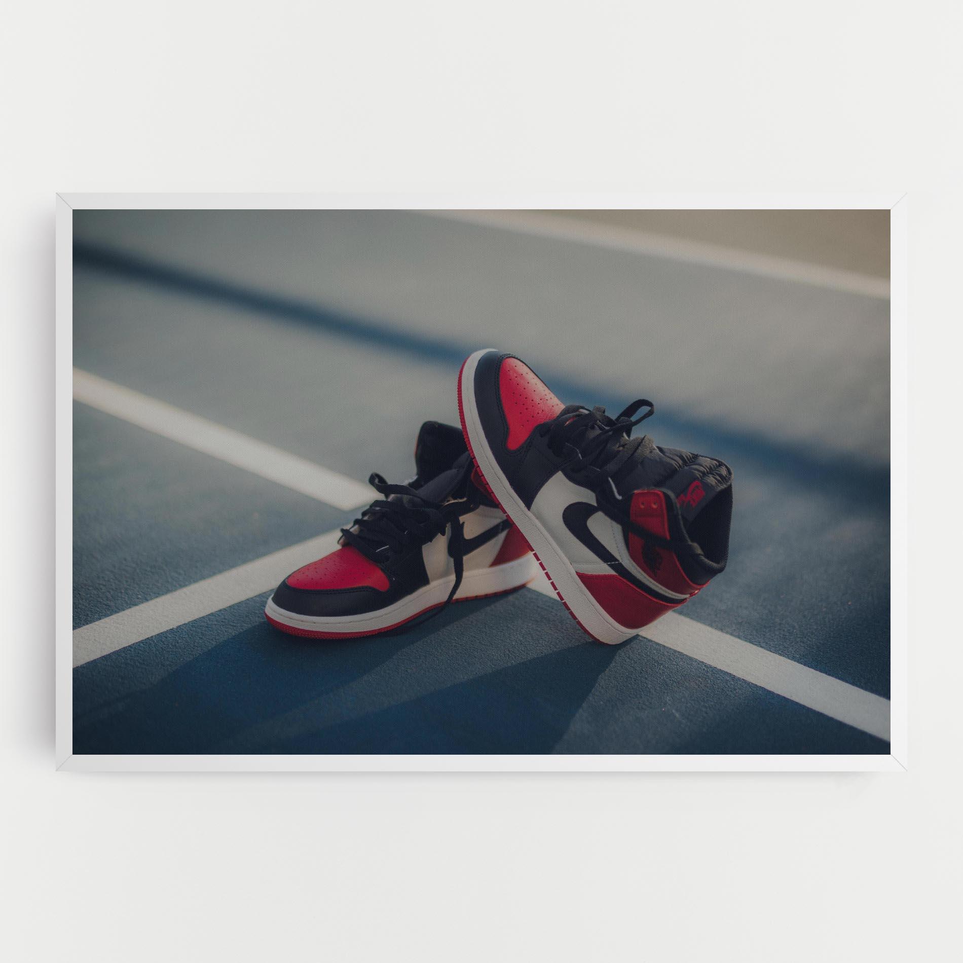 Картина на платно Cool Nike Red Jordan Air mockup 0