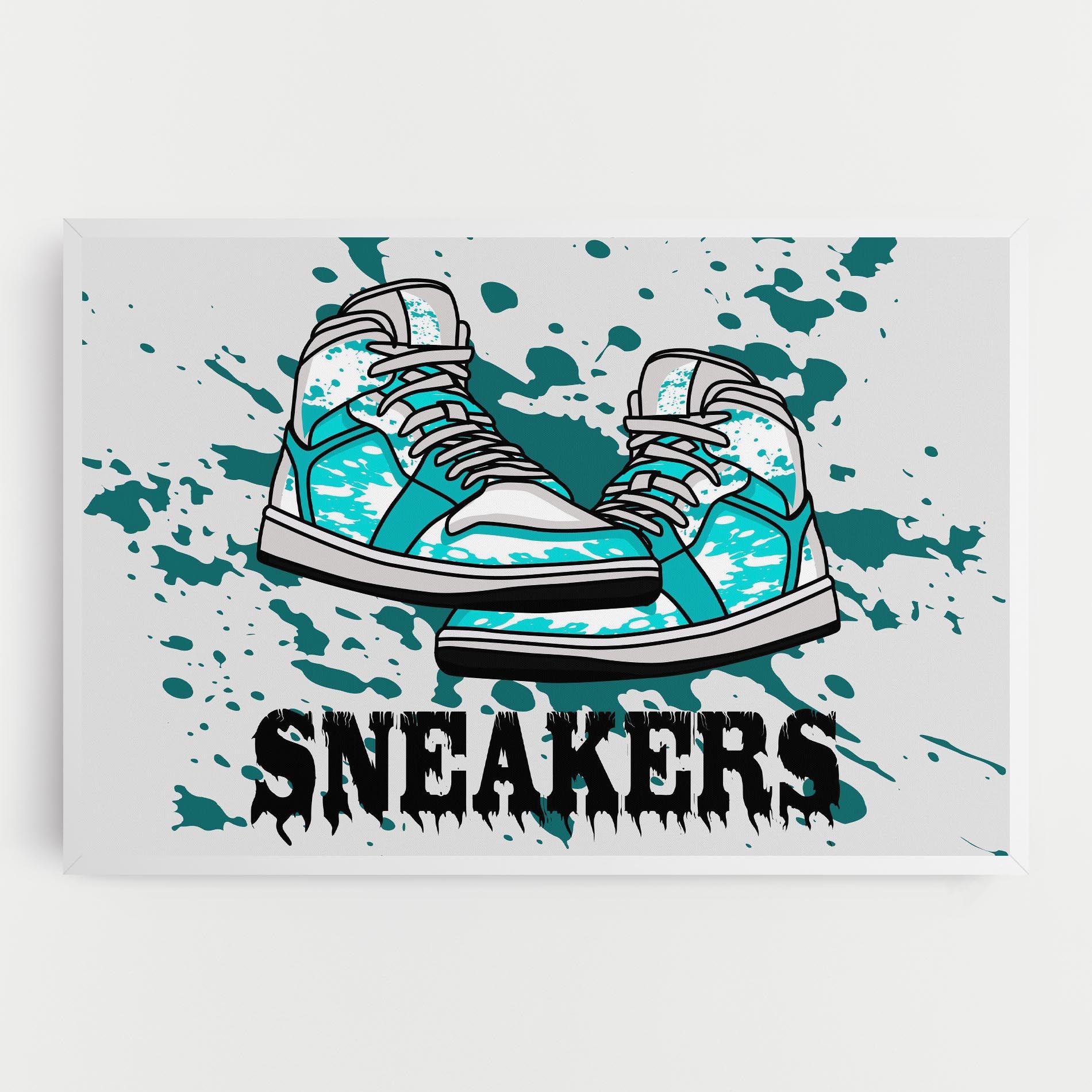 Light Blue Sneakers mockup 0