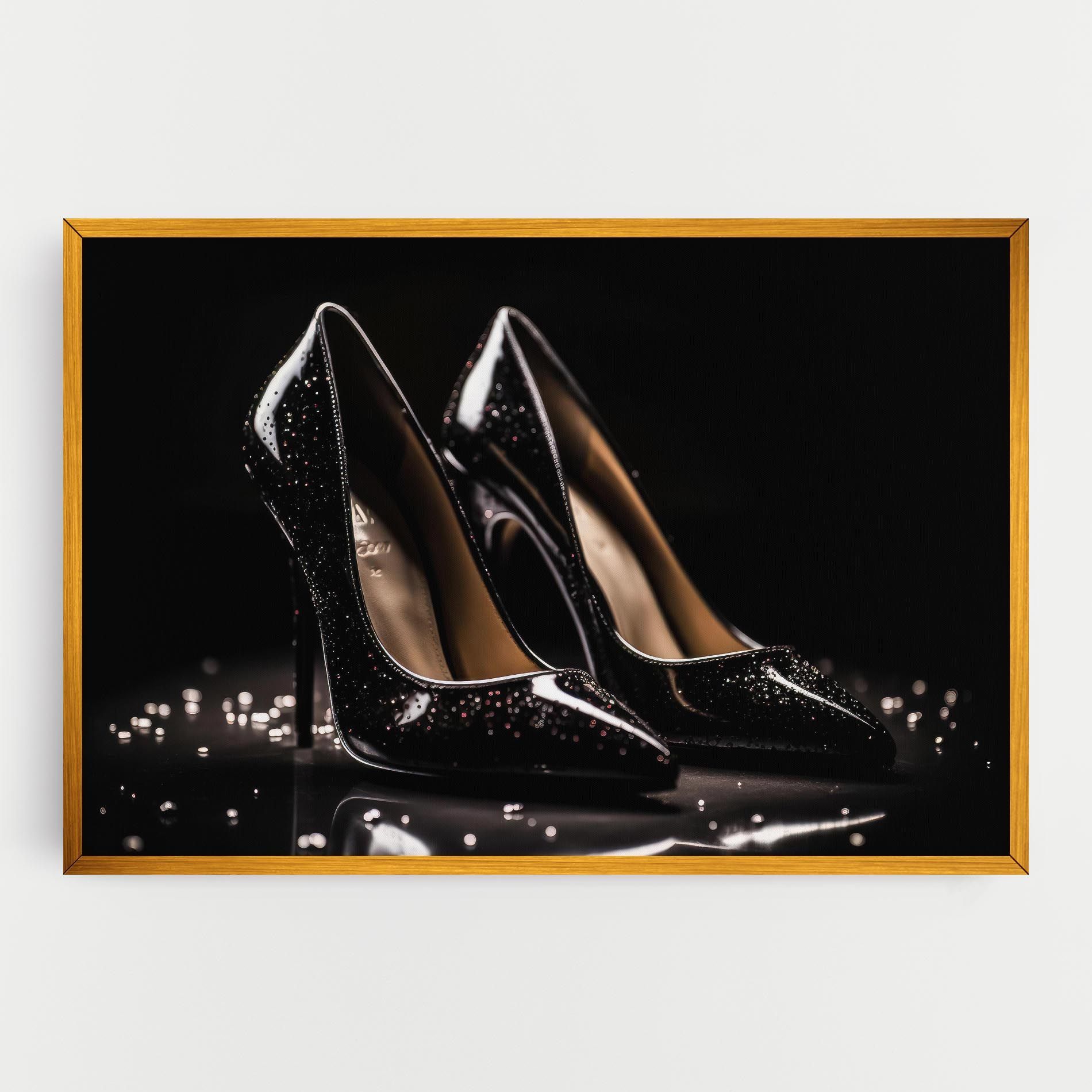 Black Leather Shoe mockup 0