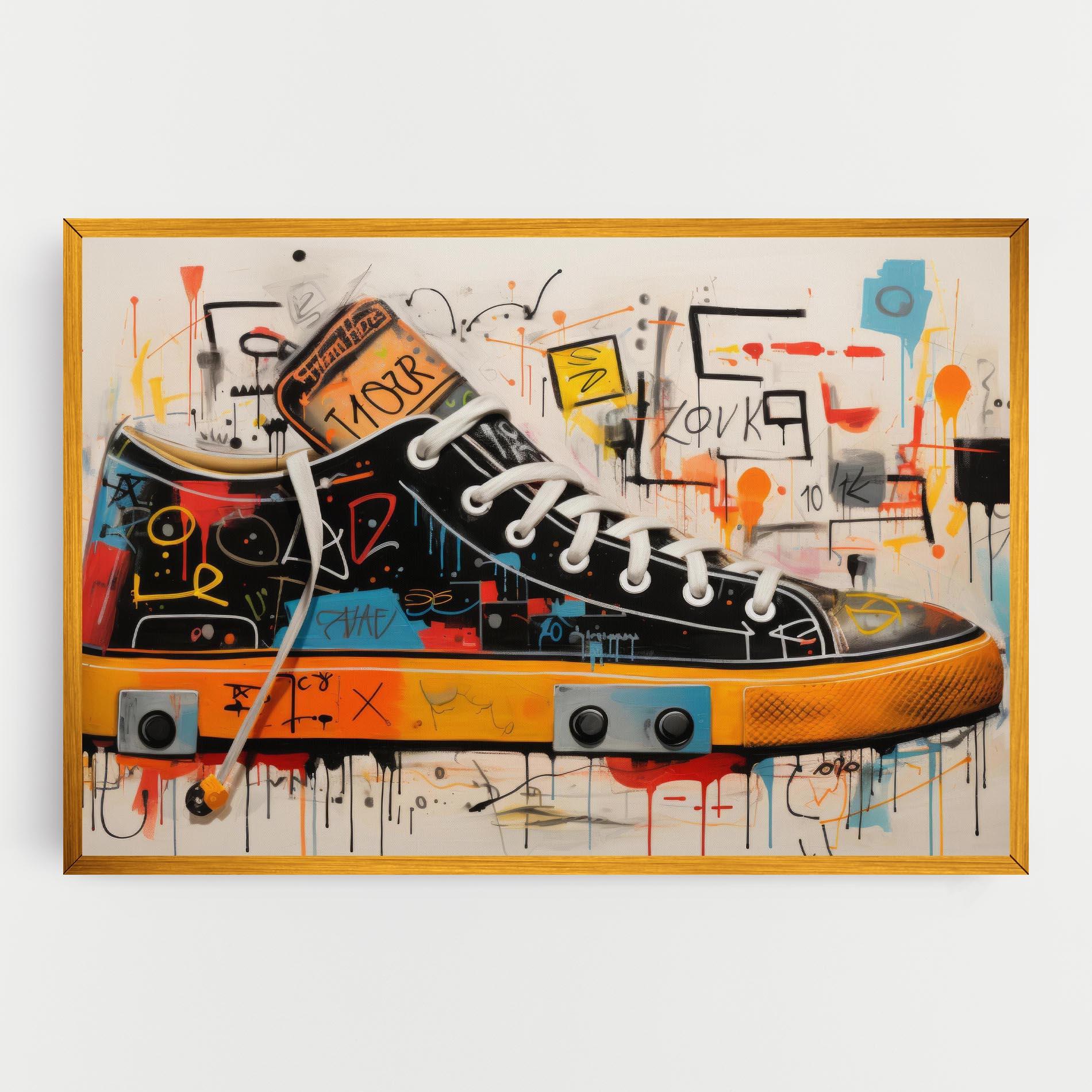 Картина на платно Teenager Sneakers mockup 0