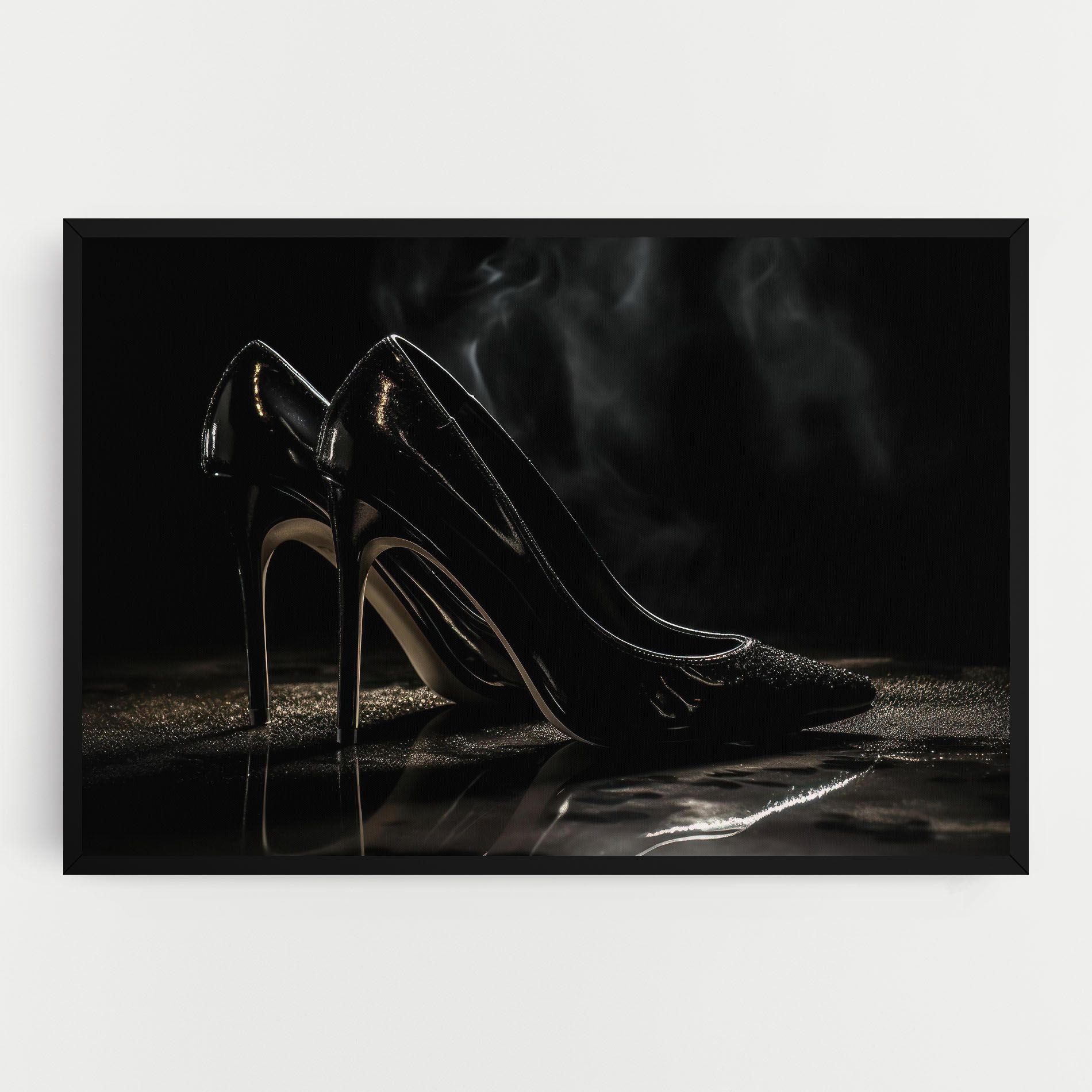 Black Leather Shoes mockup 0