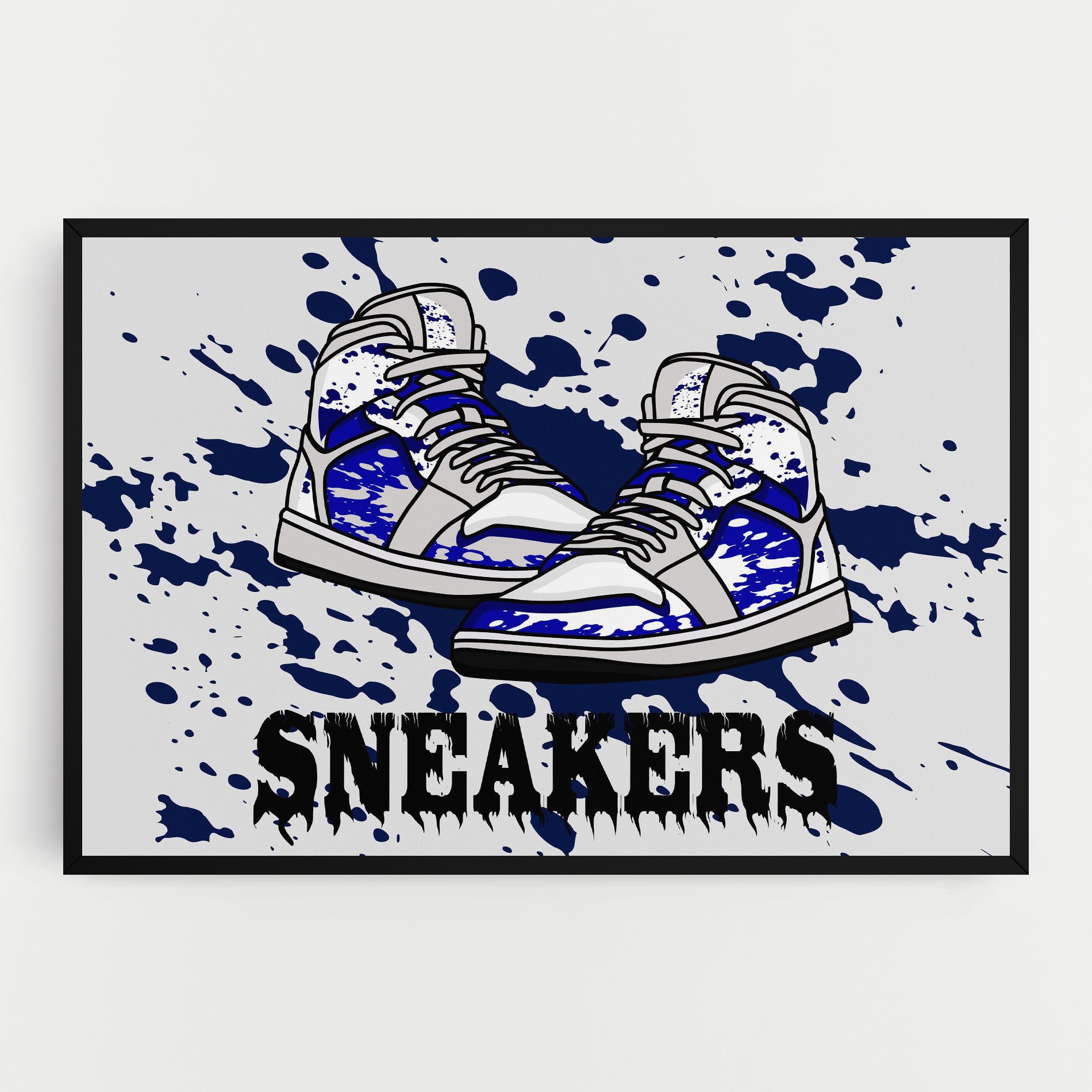 Dark Blue Sneakers mockup 0