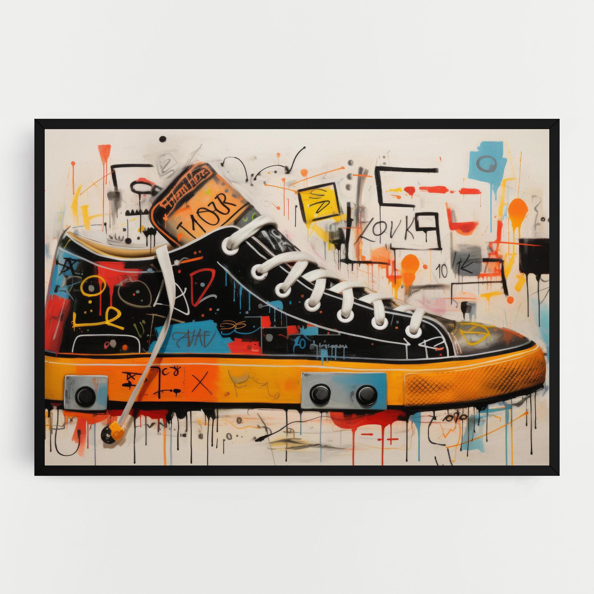 Картина на платно Teenager Sneakers mockup 0