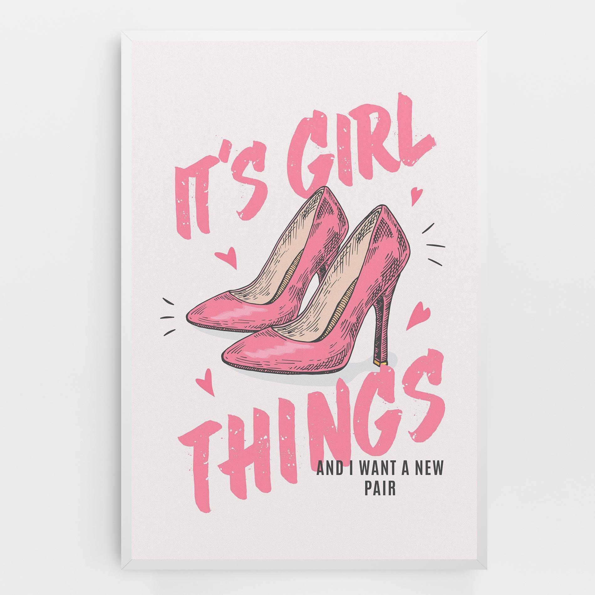 Картина на платно Girl Things mockup 0