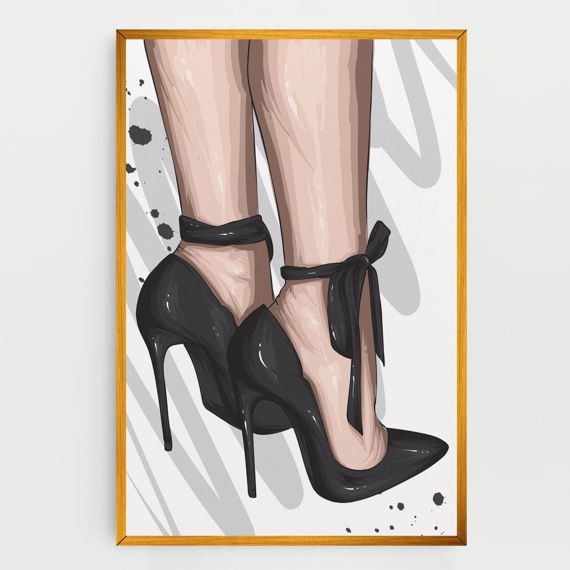 Black Woman Shoes mockup 0